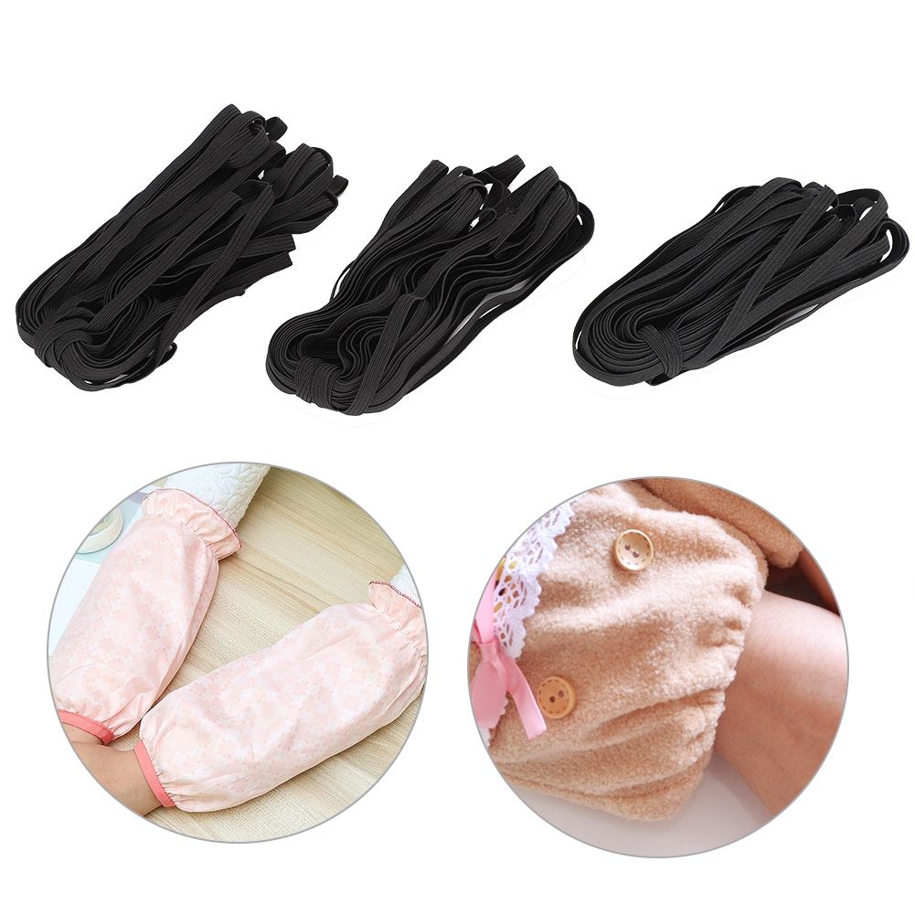 3 Bags 0.6cm 10m/32.8ft Flat Elastic Rope Cord Bands for Clothing Sewing DIY