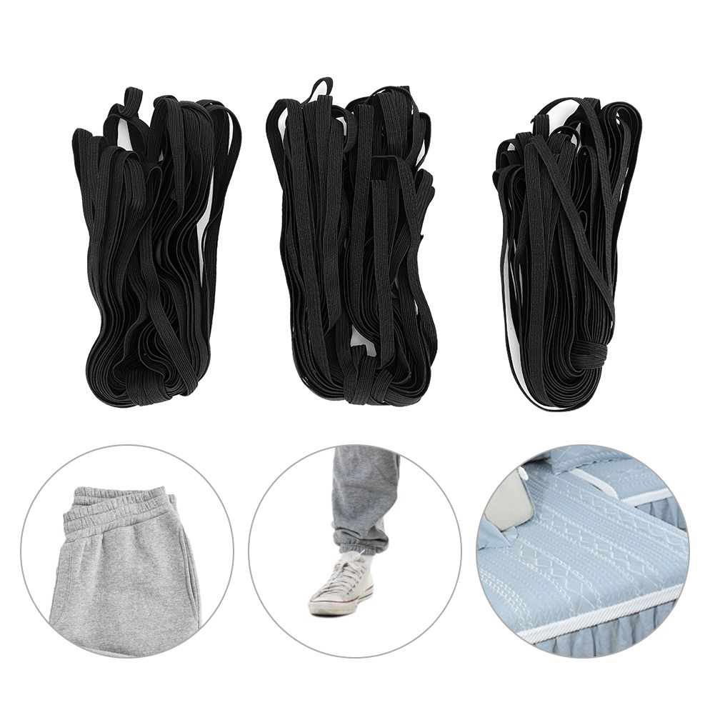 3 Bags 0.6cm 10m/32.8ft Flat Elastic Rope Cord Bands for Clothing Sewing DIY view 3