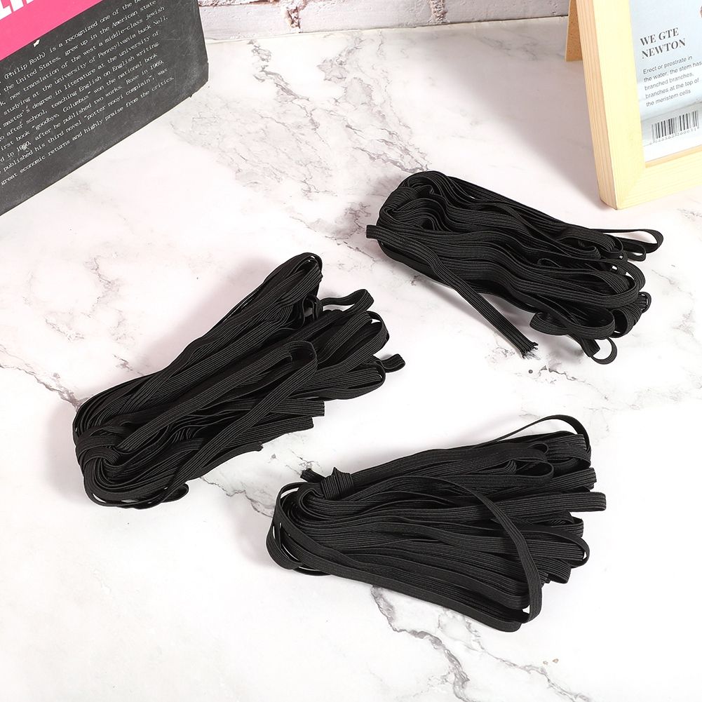 3 Bags 0.6cm 10m/32.8ft Flat Elastic Rope Cord Bands for Clothing Sewing DIY view 5