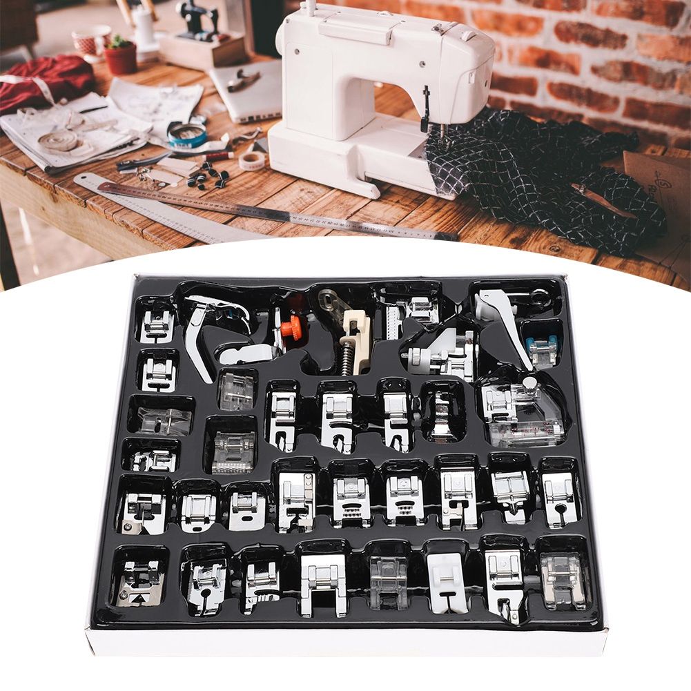 35Pcs/Set Multifunction Household Sewing Machine Metal Presser Foot Tool Kit view 4
