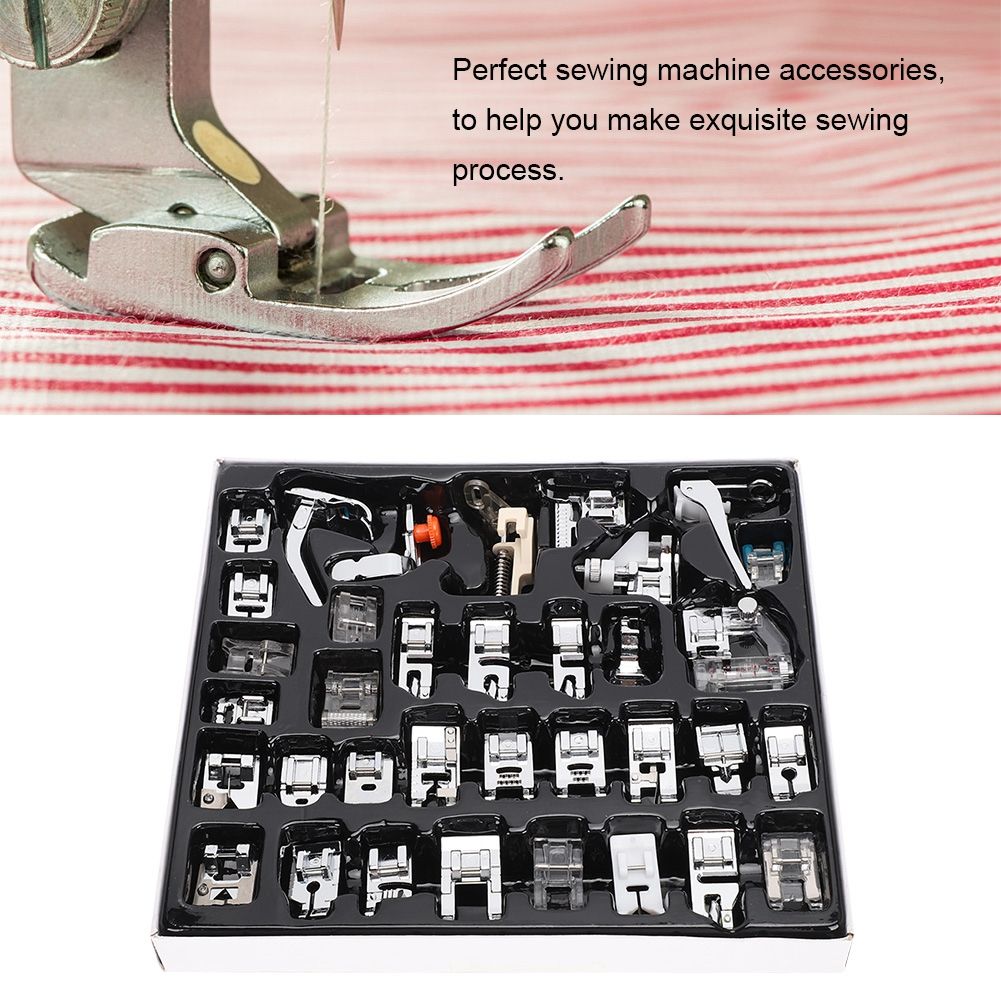 35Pcs/Set Multifunction Household Sewing Machine Metal Presser Foot Tool Kit view 10