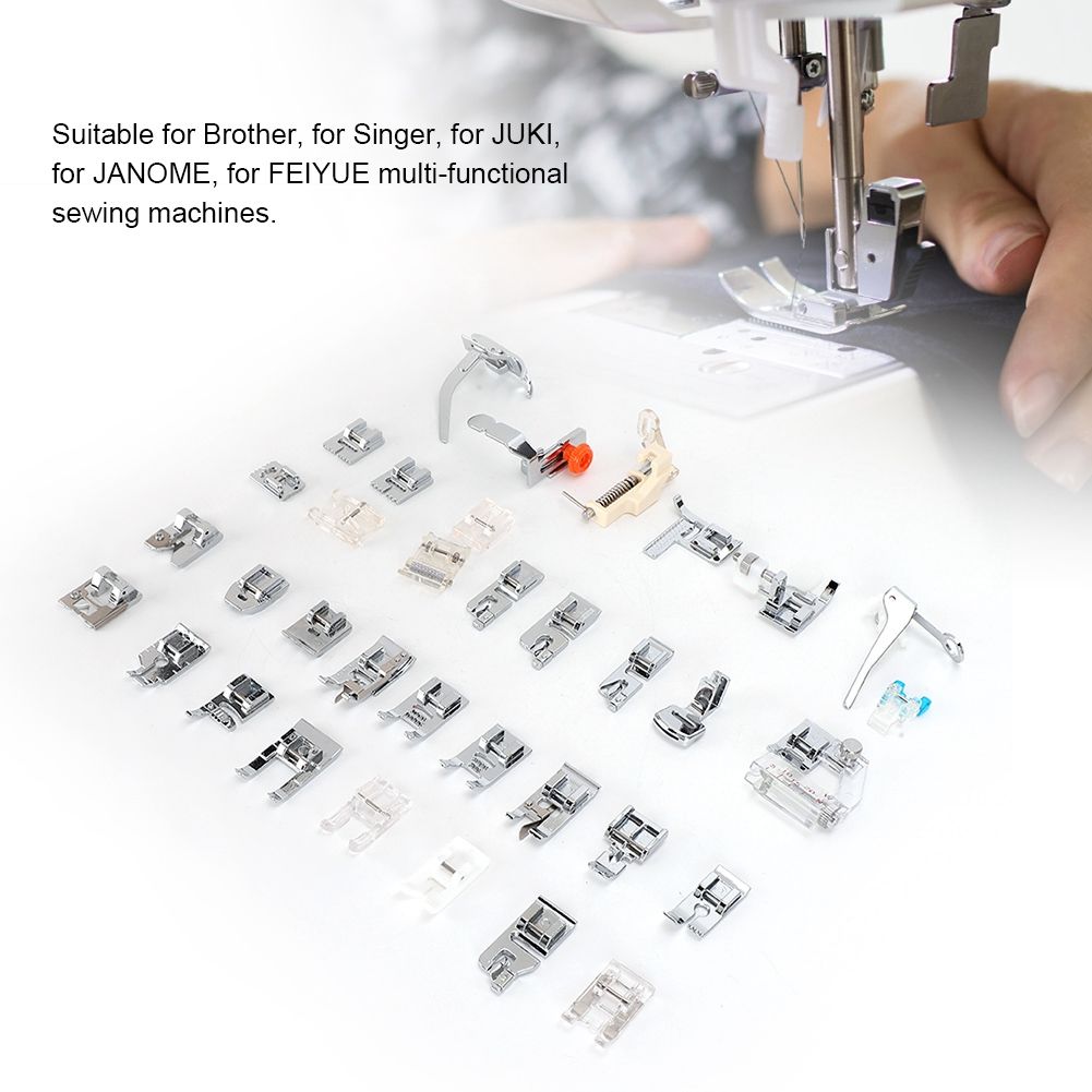35Pcs/Set Multifunction Household Sewing Machine Metal Presser Foot Tool Kit view 11