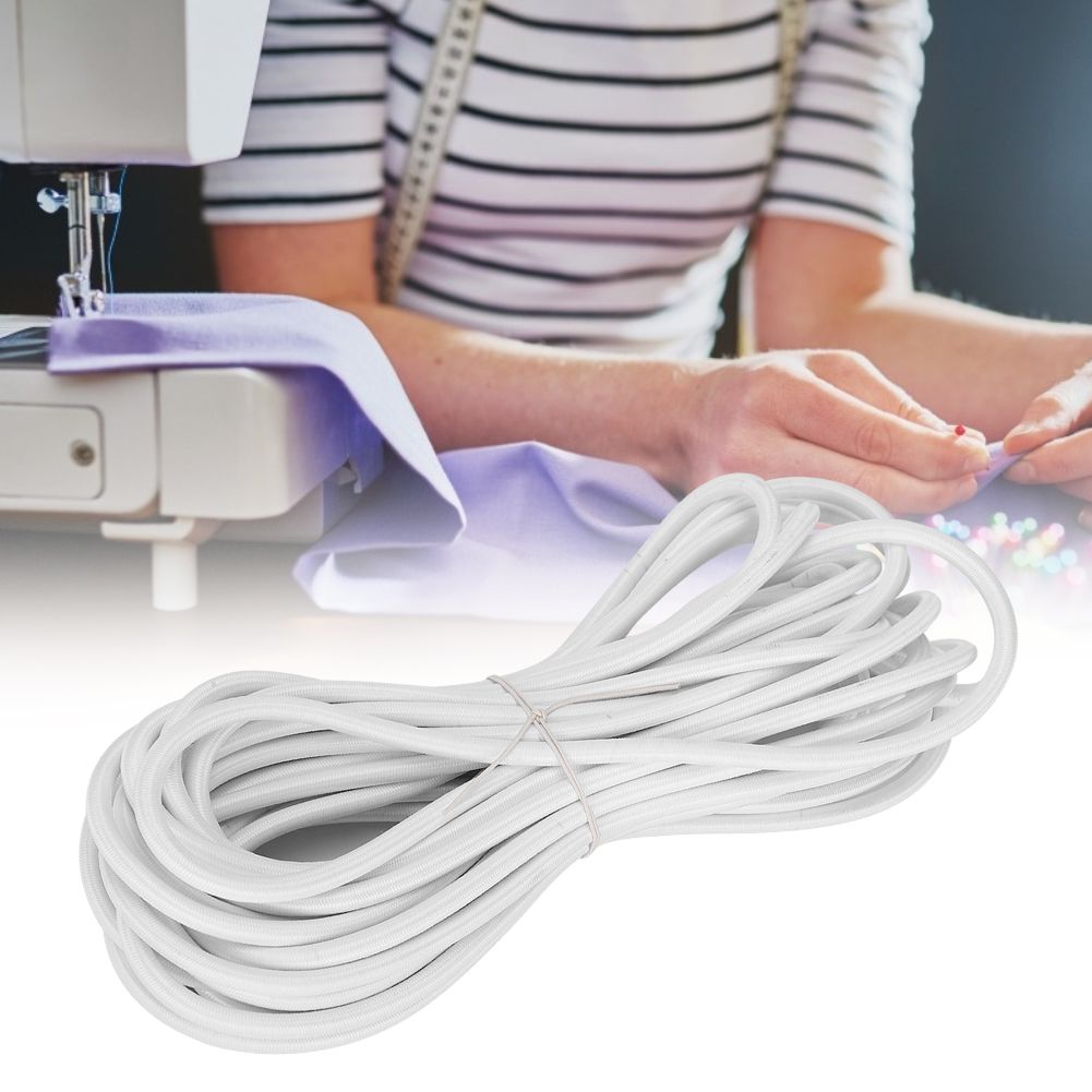6mm 10m / 32.8ft Polypropylene Fiber Round Elastic Rope Cord Sewing view 4