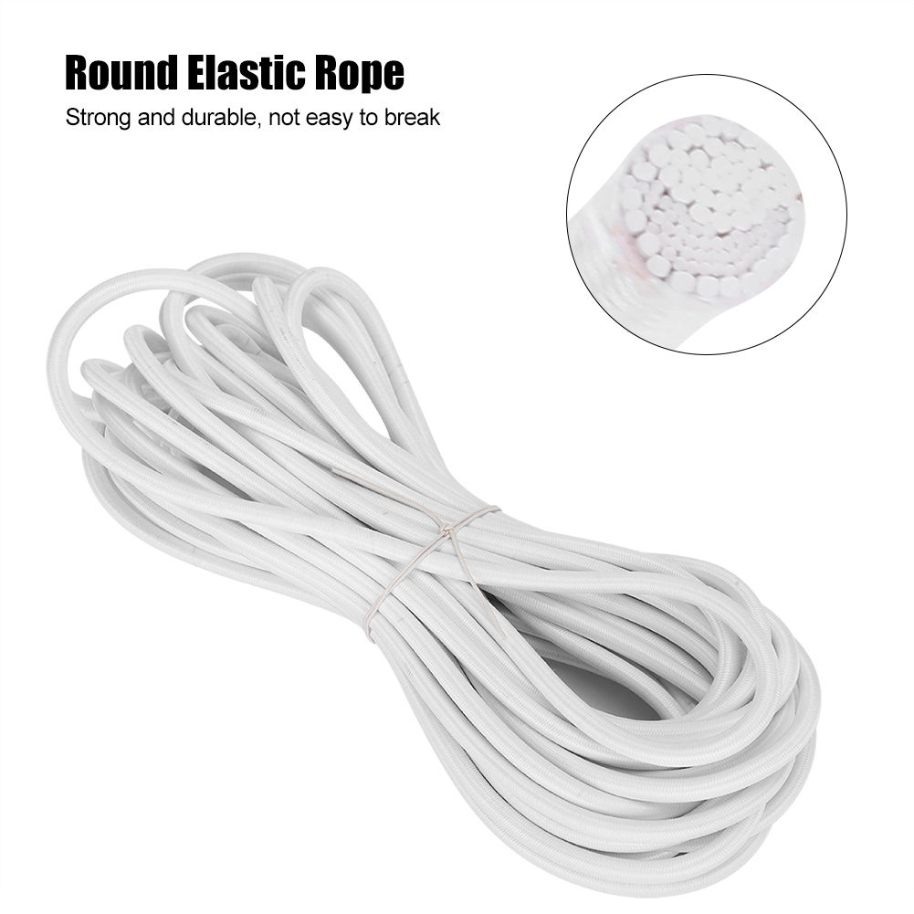 6mm 10m / 32.8ft Polypropylene Fiber Round Elastic Rope Cord Sewing view 7