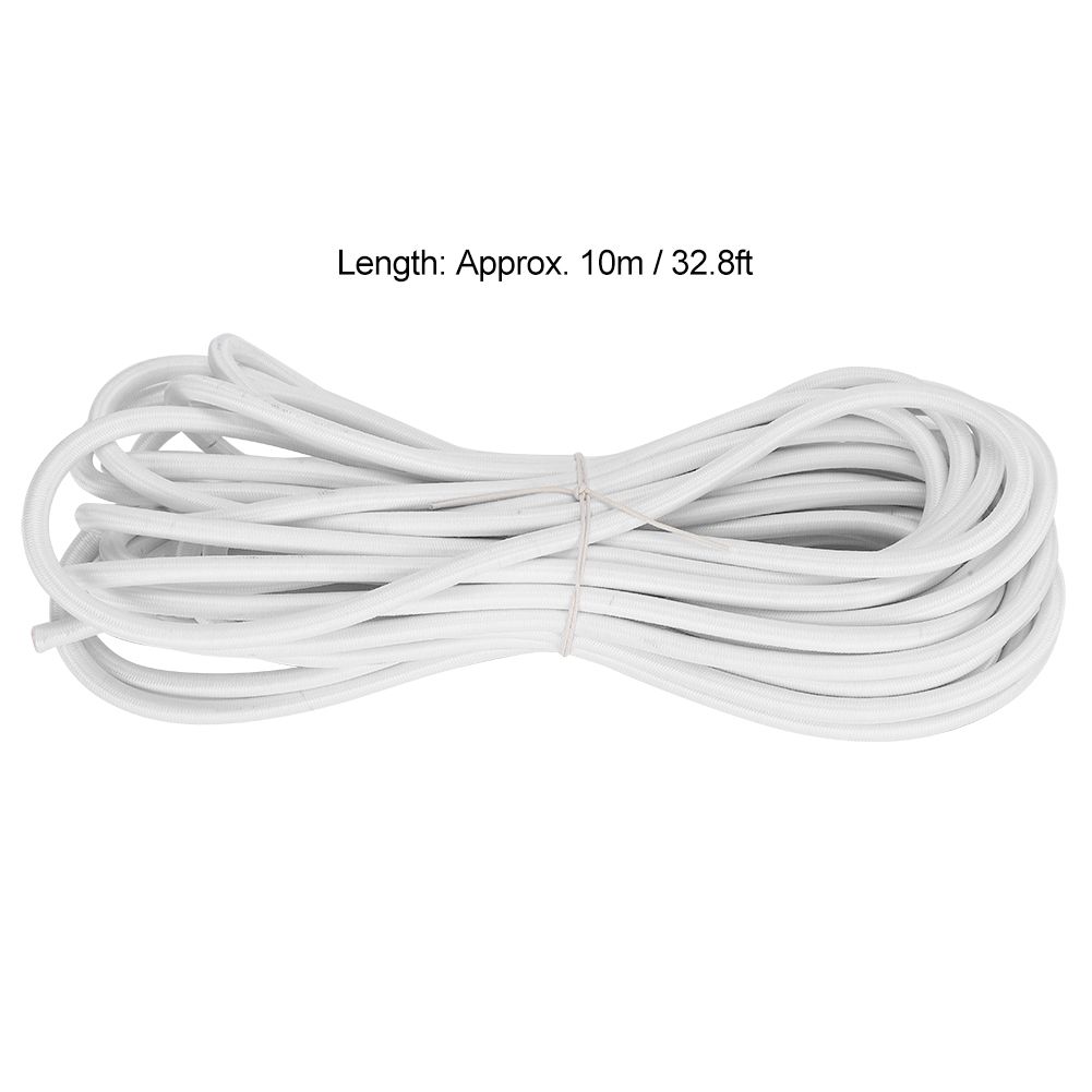 6mm 10m / 32.8ft Polypropylene Fiber Round Elastic Rope Cord Sewing view 8