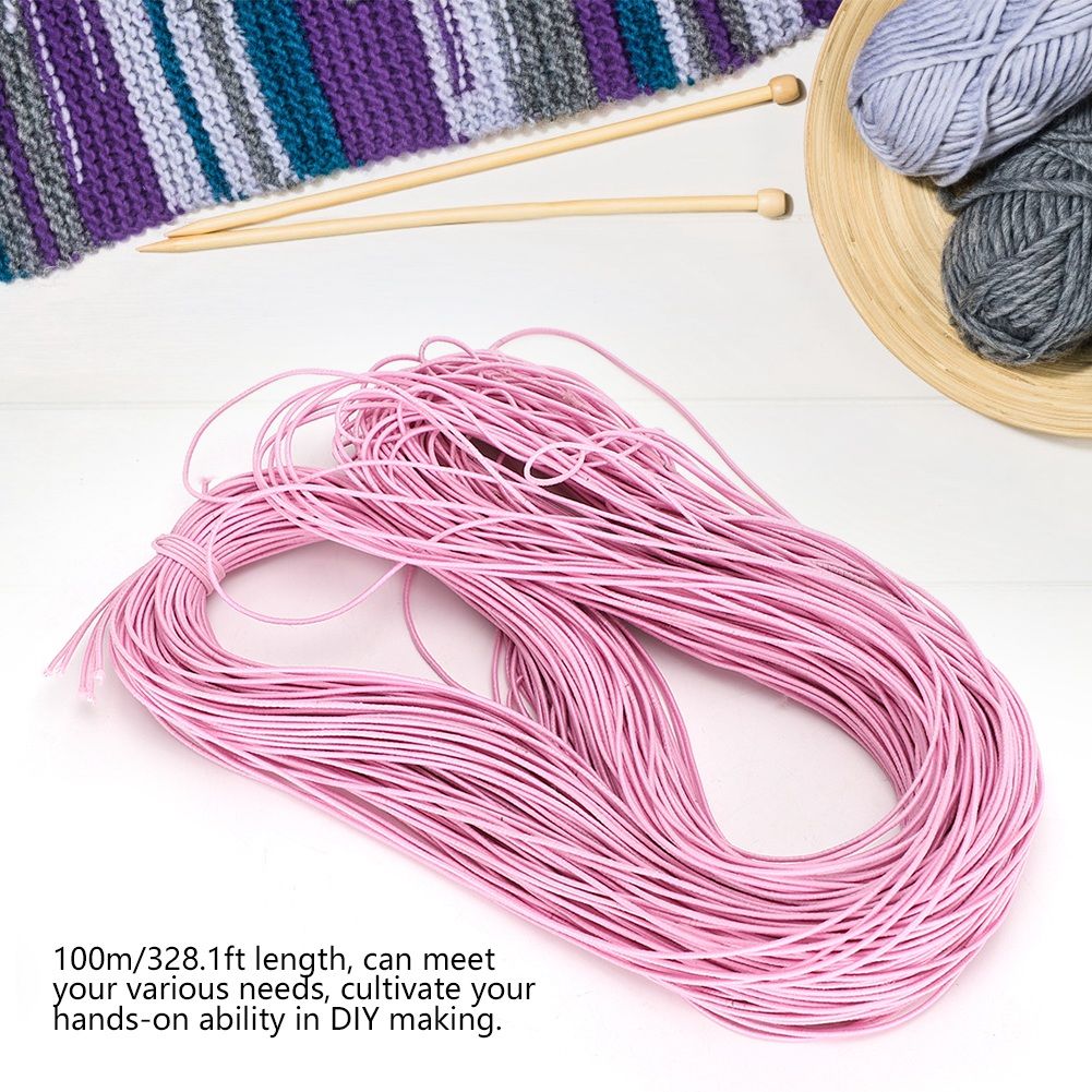 1.5mm 100m Elastic Stretch Round Beading Cord String Rope for DIY Jewelry view 9