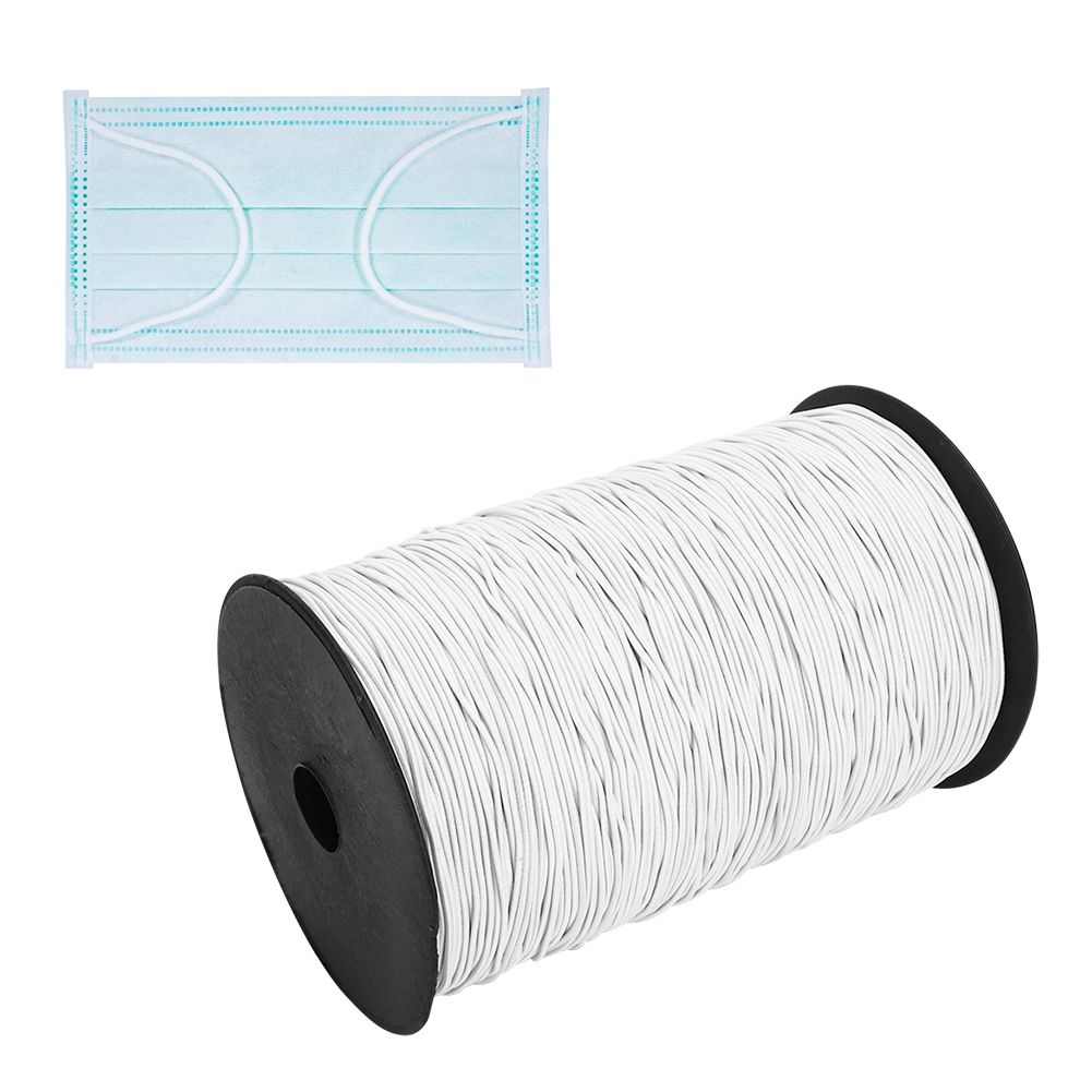 1.5mm 500m Round Elastic Bungee Rope String Stretchable Cord Dress Making Craft view 3