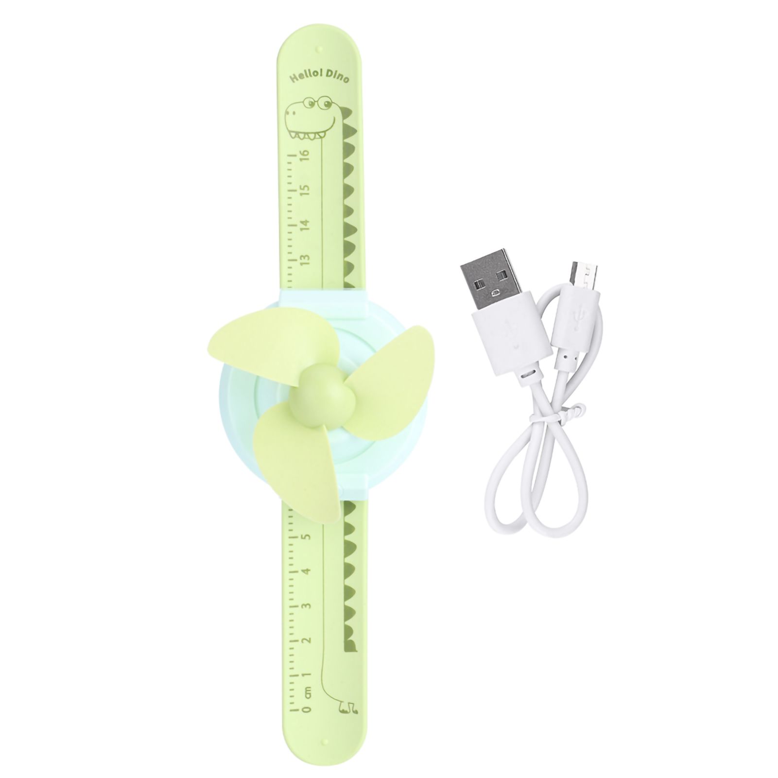 Compact Innovative Cartoon Watch Shape Adjustable Mini Kid Wrist Fan Strap view 2