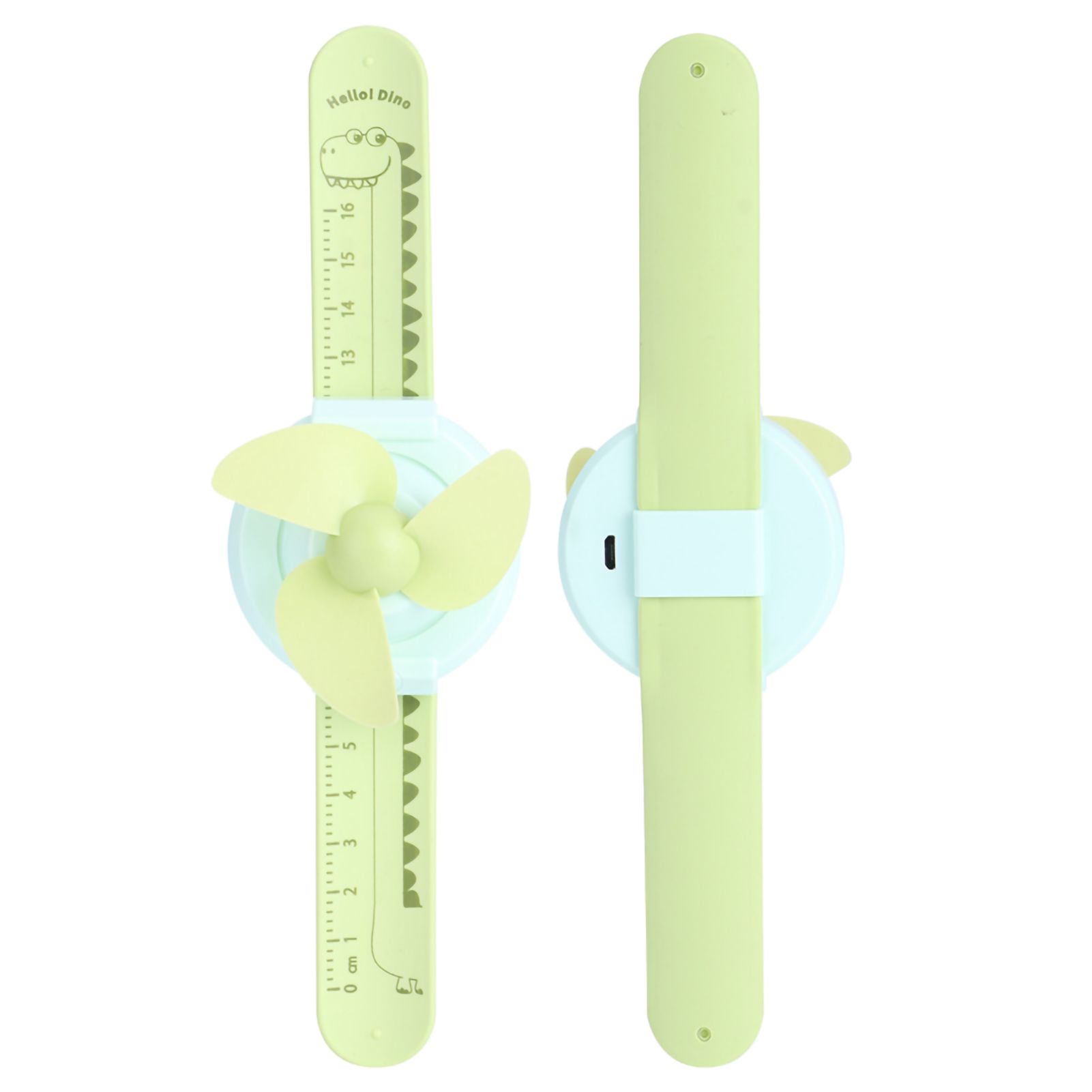 Compact Innovative Cartoon Watch Shape Adjustable Mini Kid Wrist Fan Strap view 3