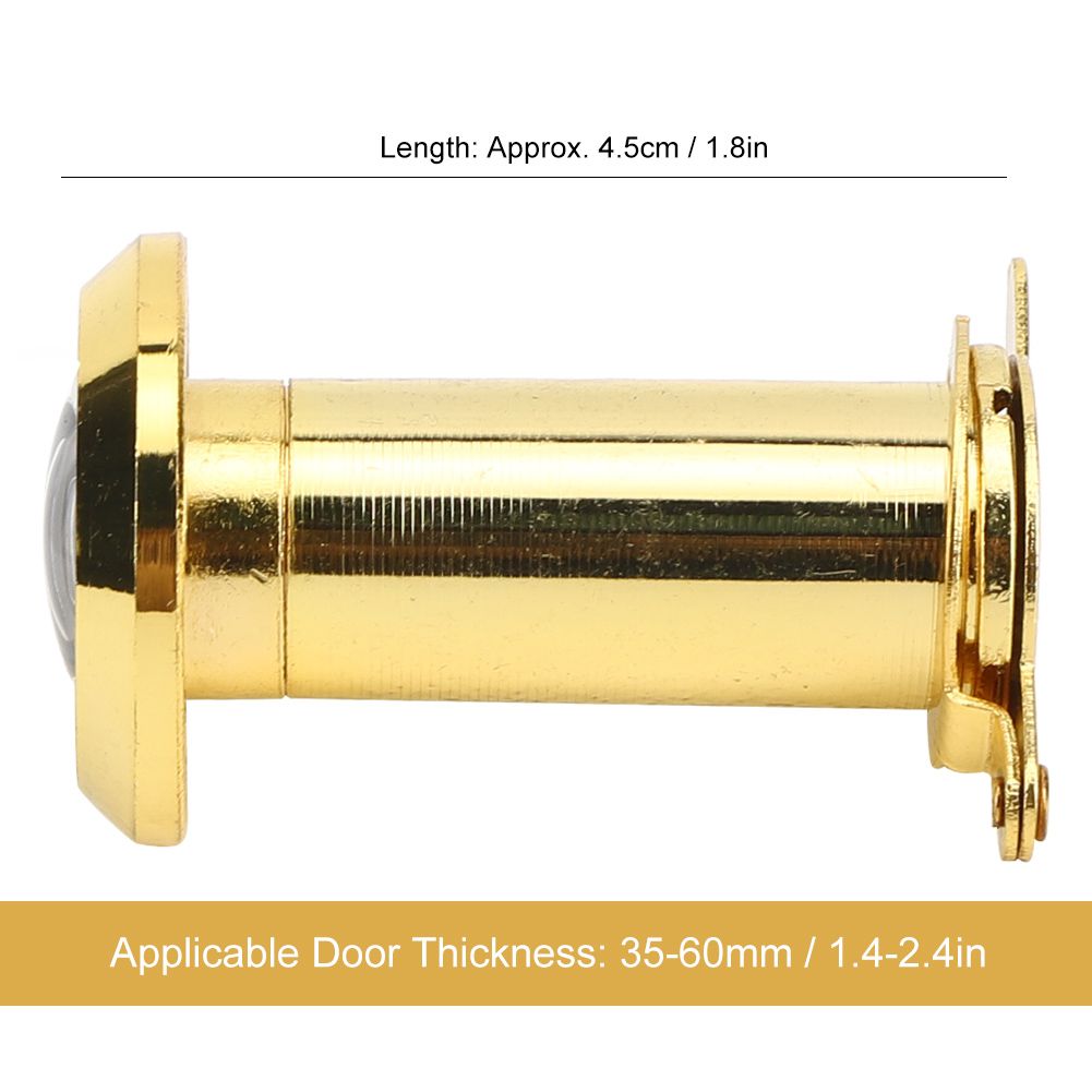 2Pcs 220 Degree Viewing Angle Anti Theft Household Door Viewer with Back Cover view 8