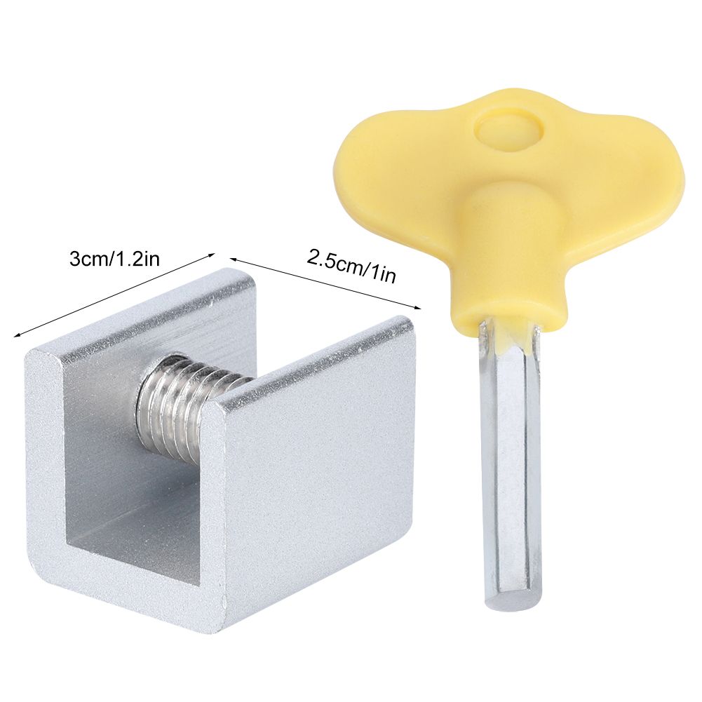 10 Set Sliding Window Safety Lock Aluminum Alloy Slide Security Lock Stopper view 9