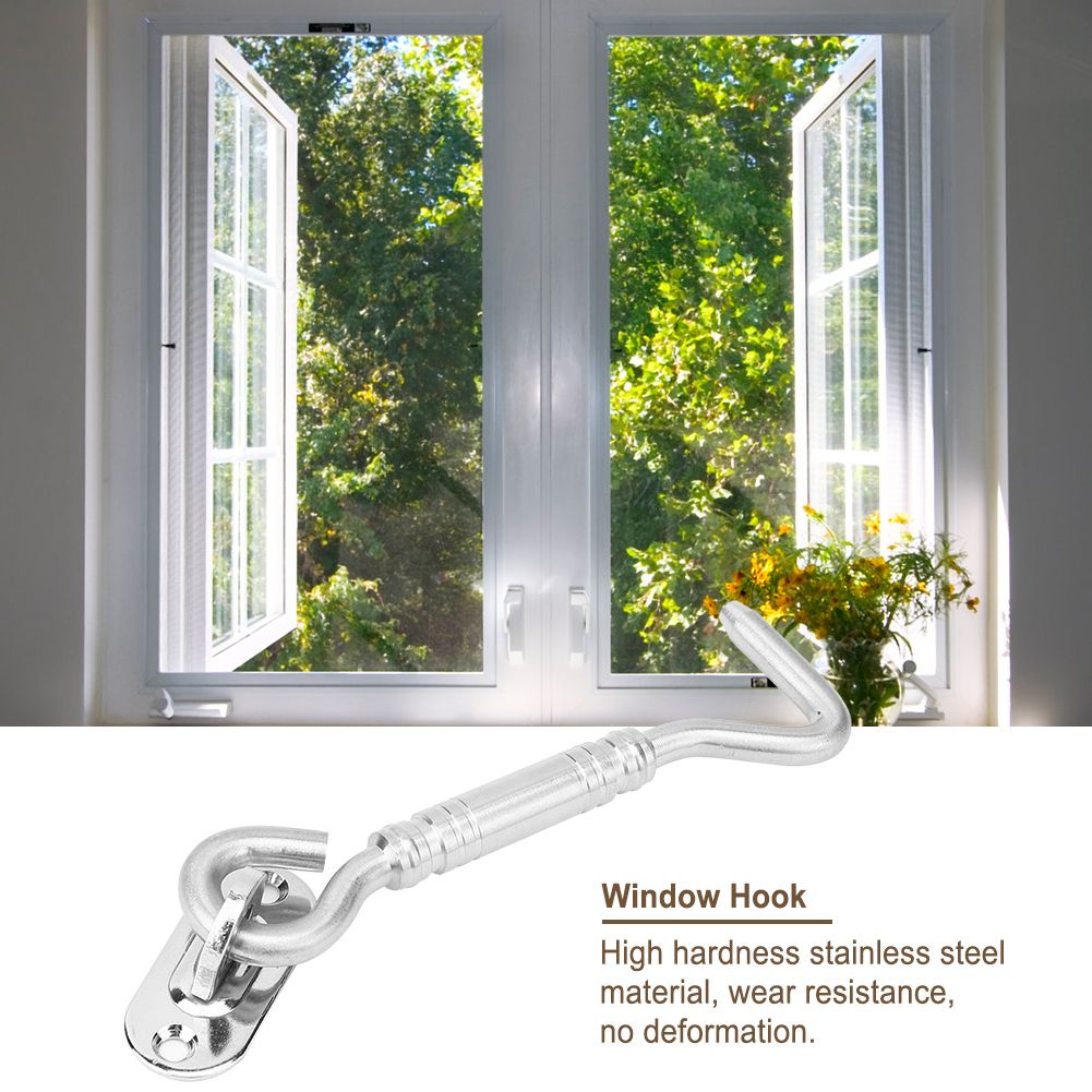 European Style Thicken Stainless Steel Door Window Latch Hook Holder Hardware view 8