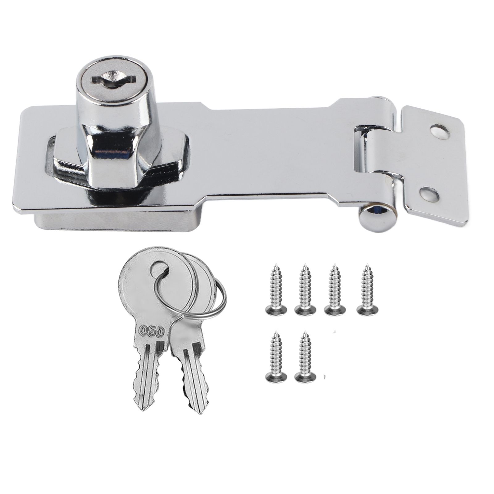 Household Zinc Alloy Anti-Theft Security Cabinet Drawer Door Lock Hasp view 2