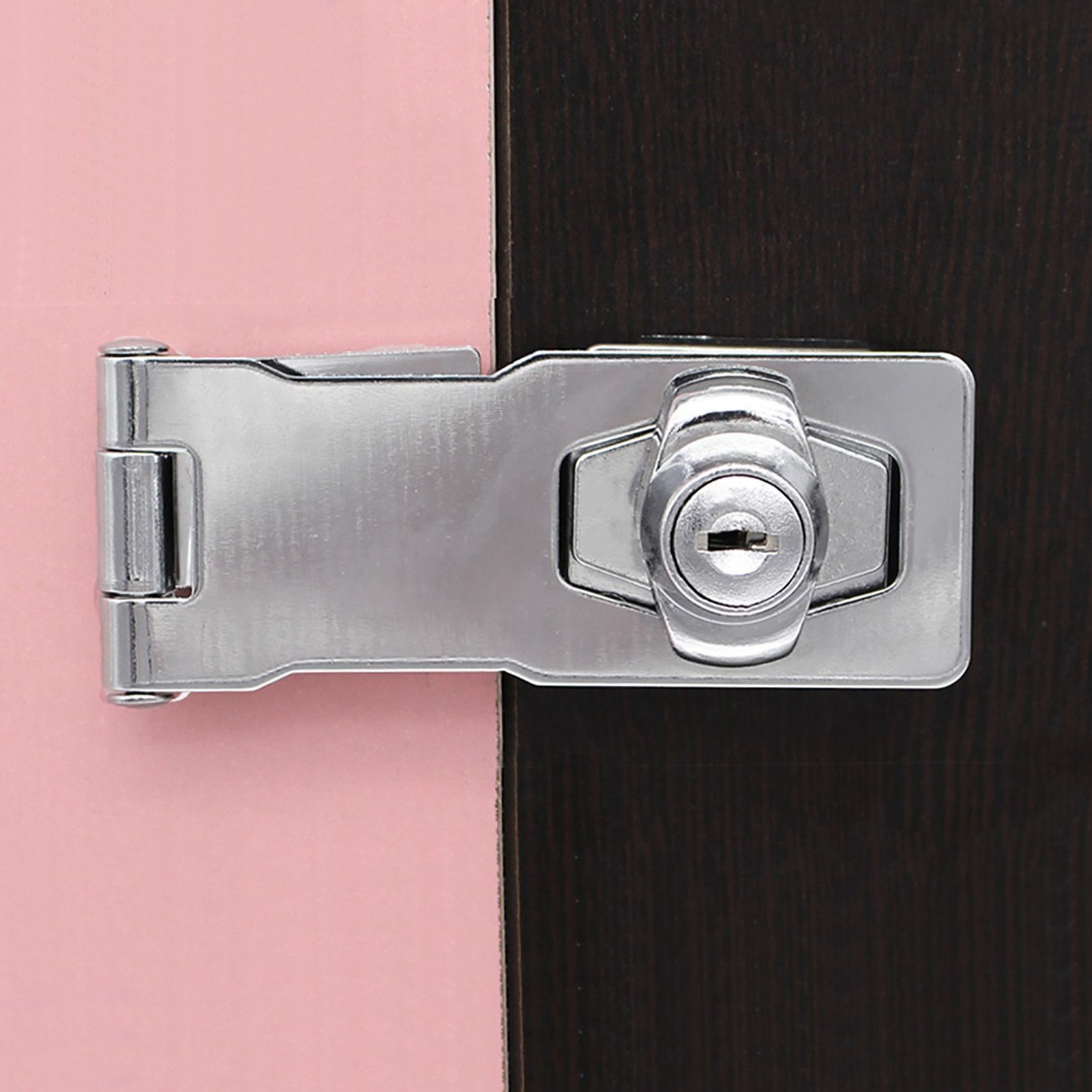 Household Zinc Alloy Anti-Theft Security Cabinet Drawer Door Lock Hasp view 11