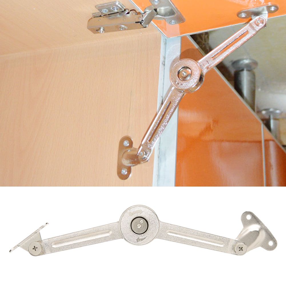 High Density Zinc Alloy Cabinet Door Hydraulic Support Rod Home Cabinet view 7
