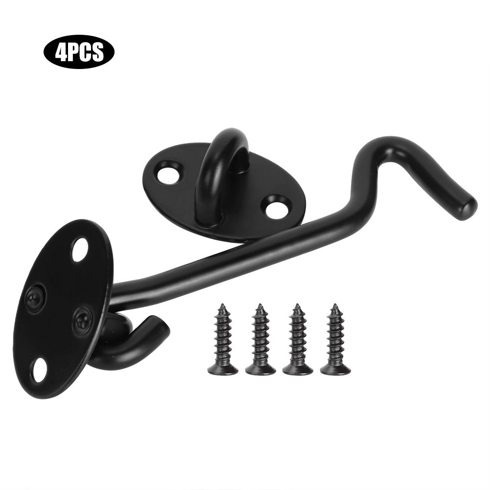 Household Stainless Steel Door Window Latch Hook Cabin Hooks Kit Hardware view 2