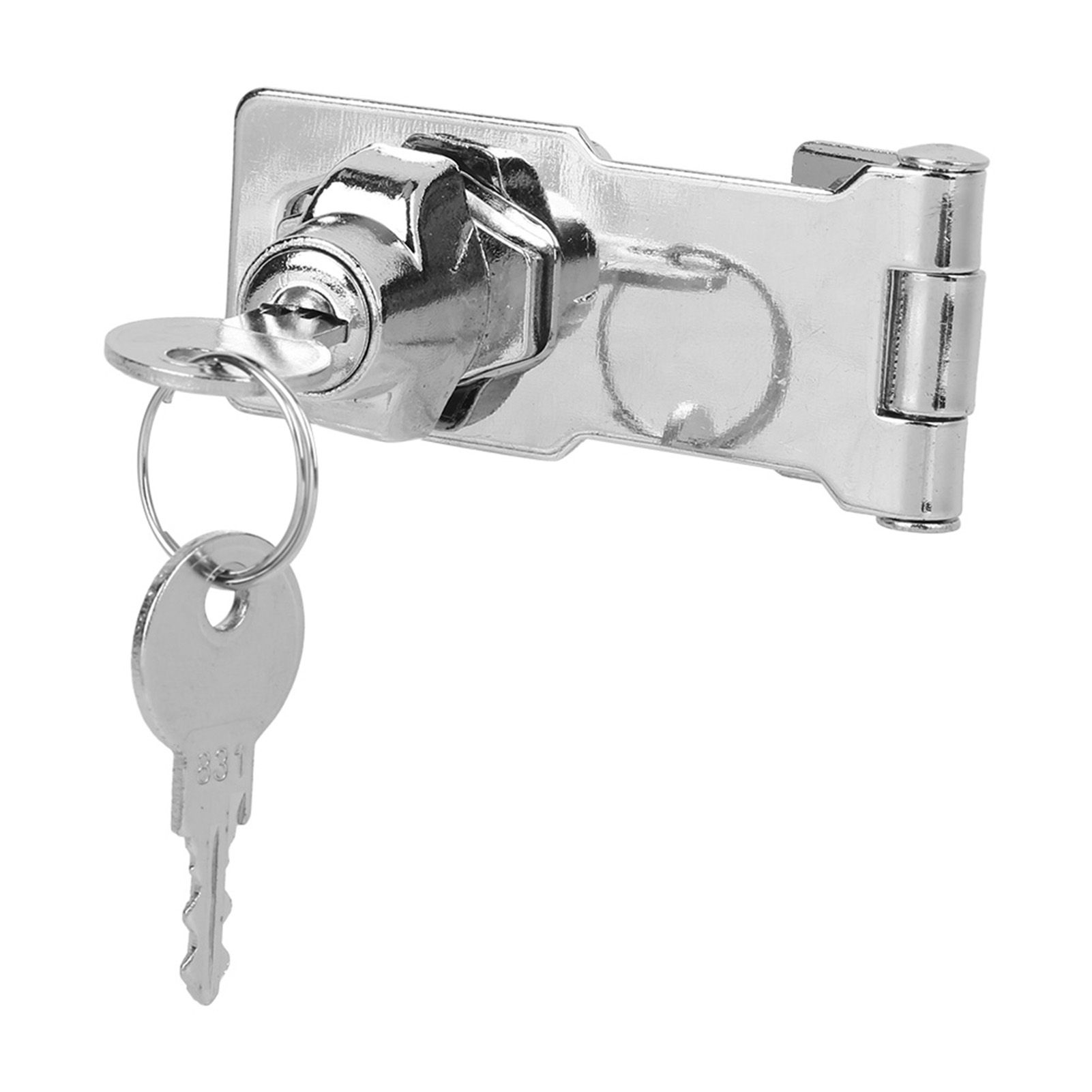 Large Keyed Hasp Lock Locking Hasp for Small Doors Drawer Cabinet Household Tool