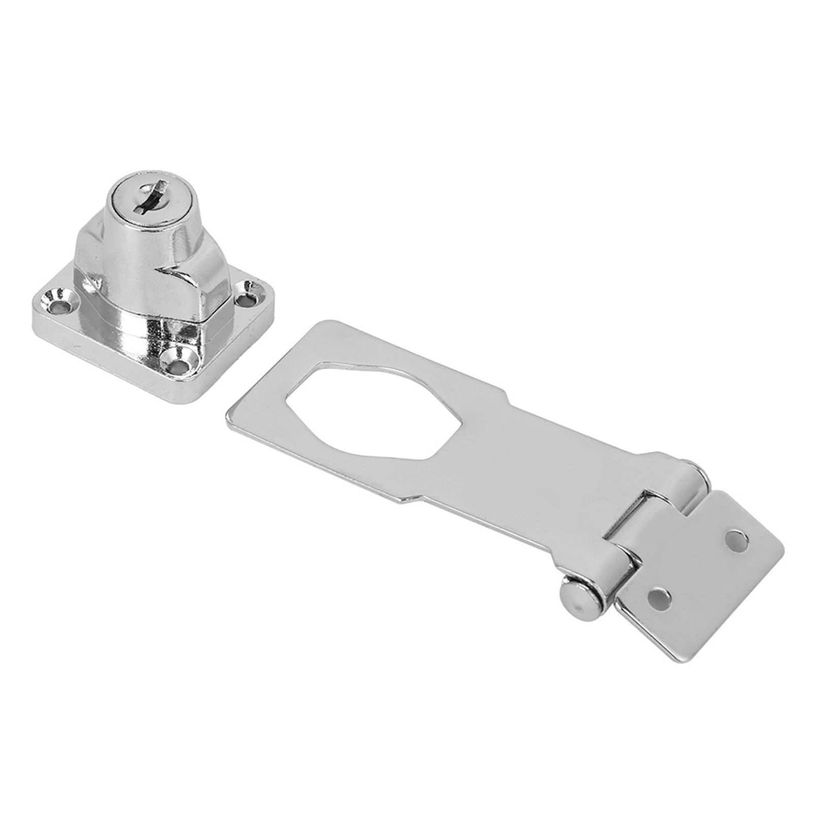 Large Keyed Hasp Lock Locking Hasp for Small Doors Drawer Cabinet Household Tool view 4