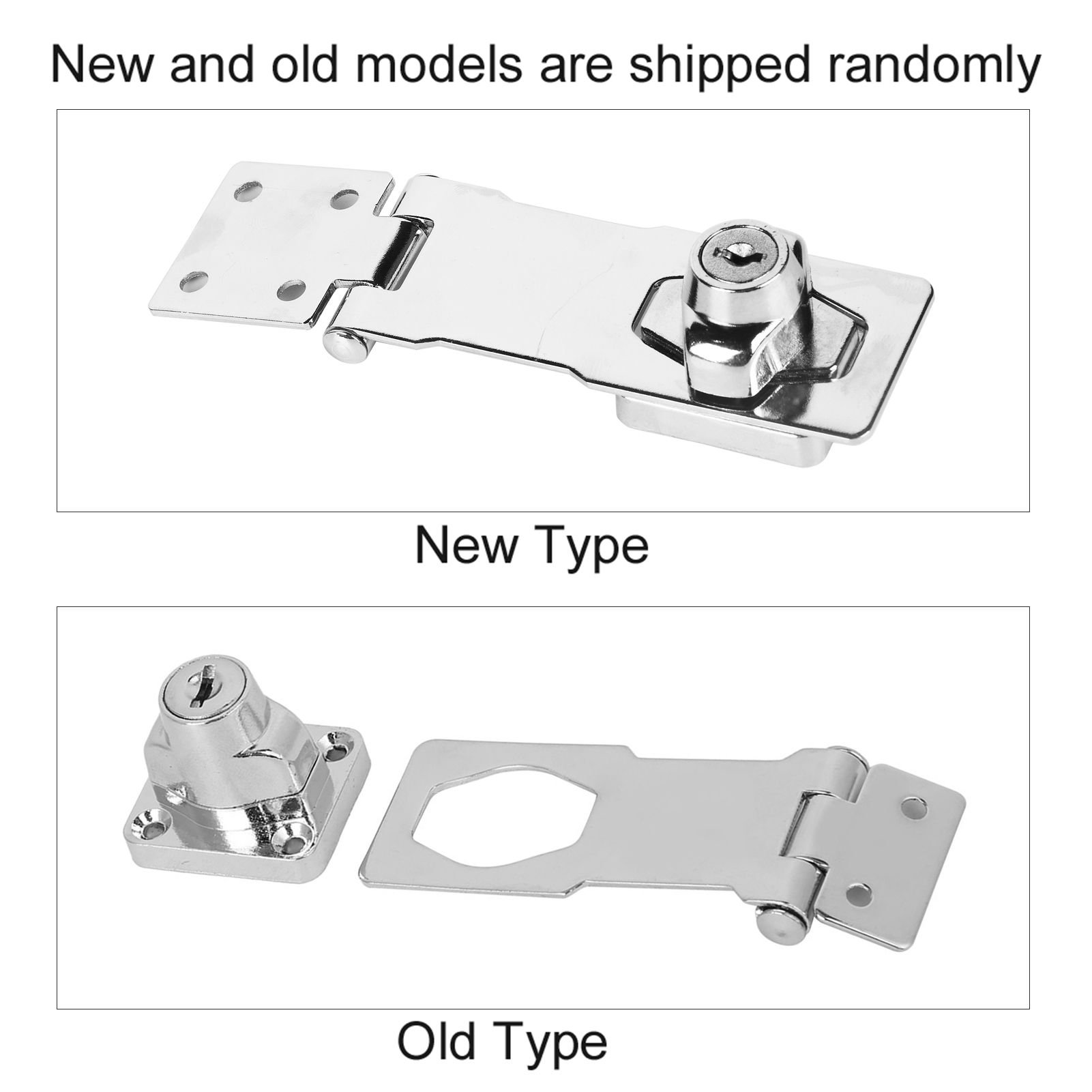 Large Keyed Hasp Lock Locking Hasp for Small Doors Drawer Cabinet Household Tool view 12