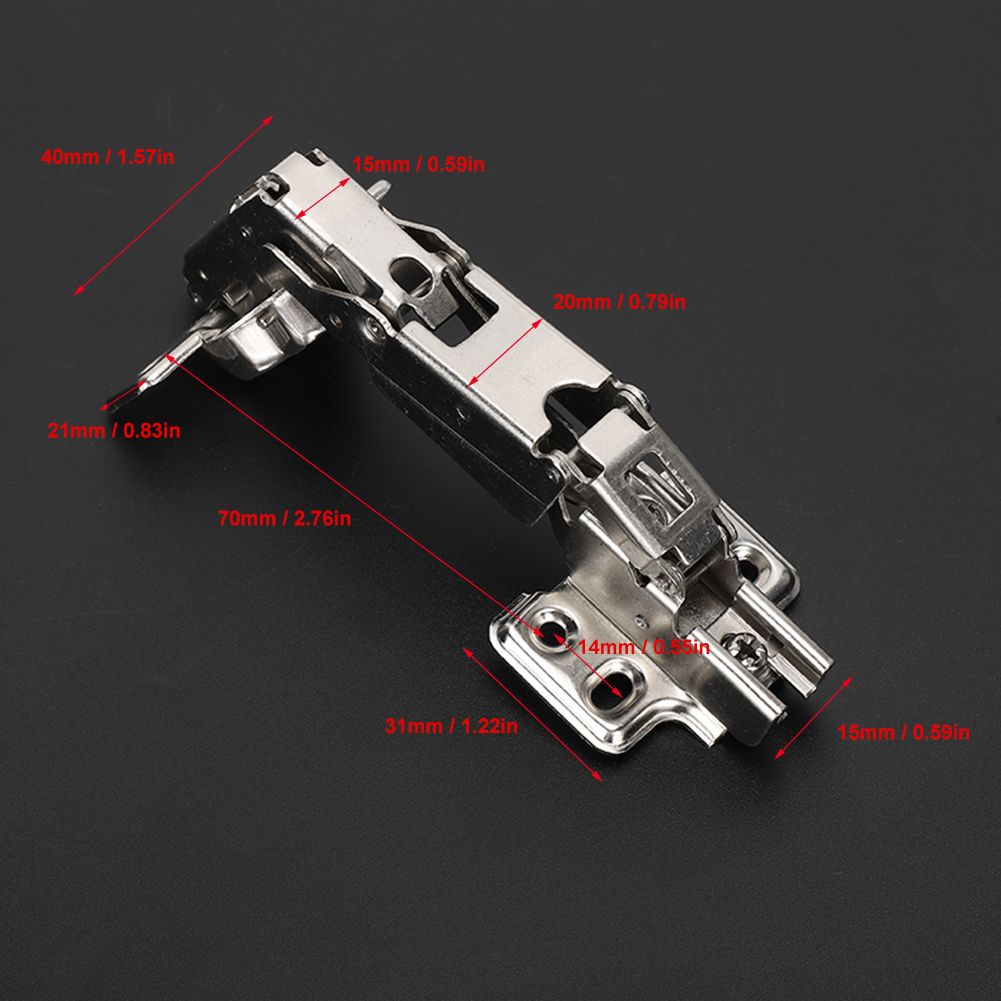 3Pcs Stainless Steel Door Hinge for Cabinet Cupboard Closet Furniture Hardware view 7