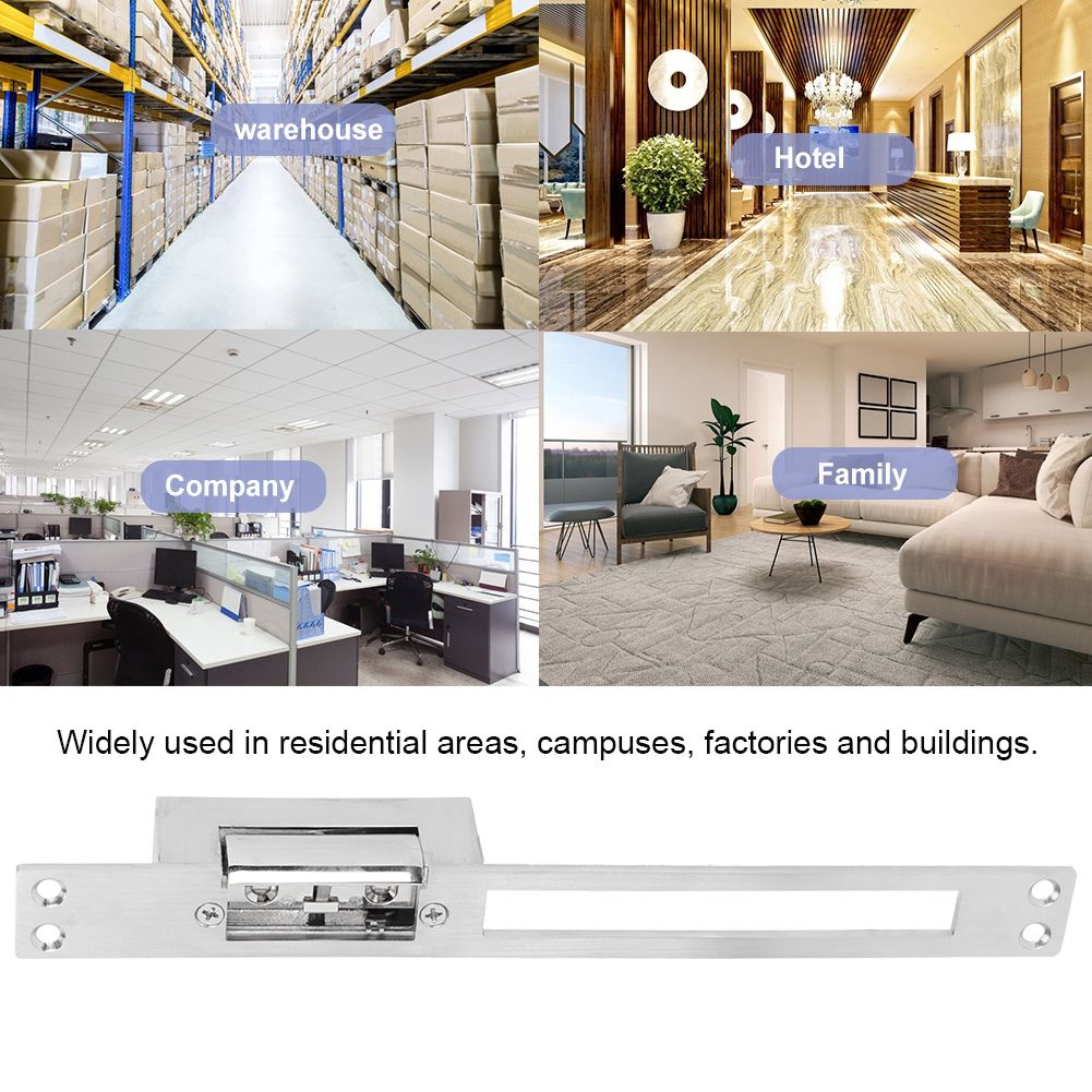 DC 12V Stainless Steel Electric Door Access Cathode Lock for Home Security view 8