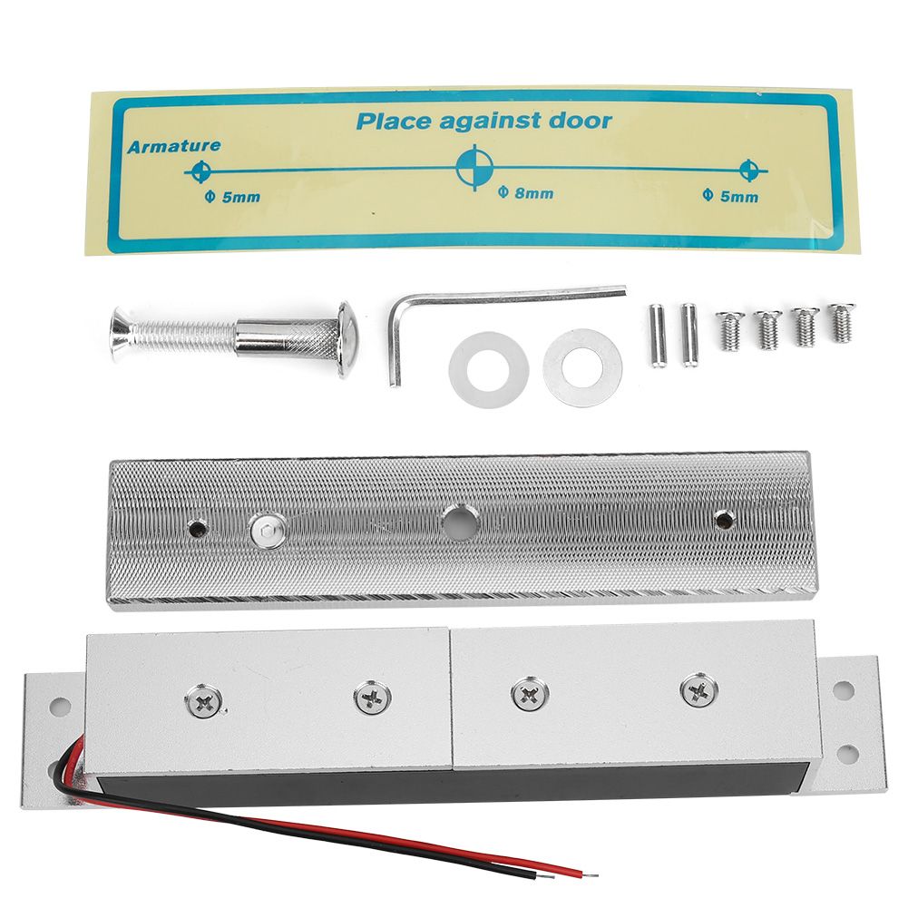 280kg/617lb 12V Concealed Rimless Magnetic Lock Accessories for Wooden Metal Door view 12