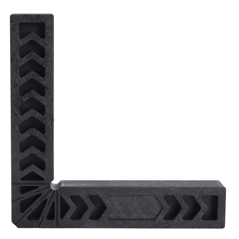 Black Right Angle Locator Retainer LShaped High Hardness Plastic Woodworking Ruler view 2