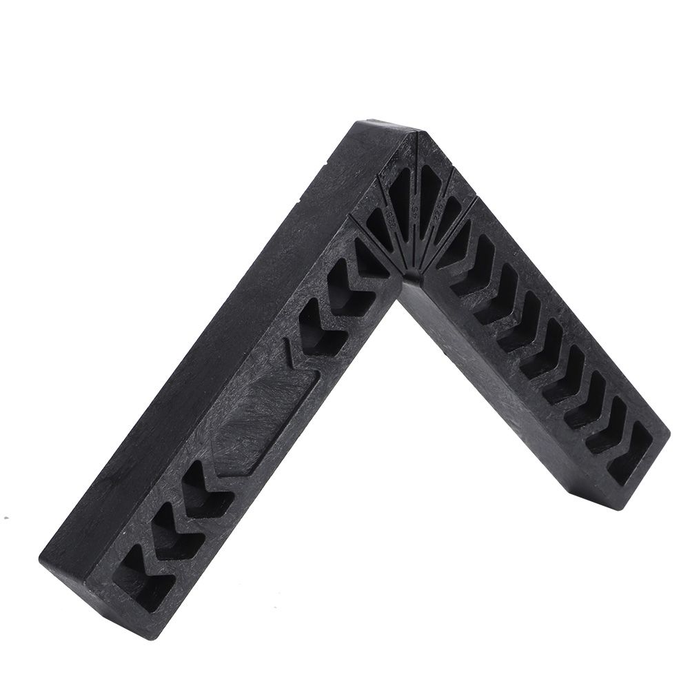 Black Right Angle Locator Retainer LShaped High Hardness Plastic Woodworking Ruler view 6