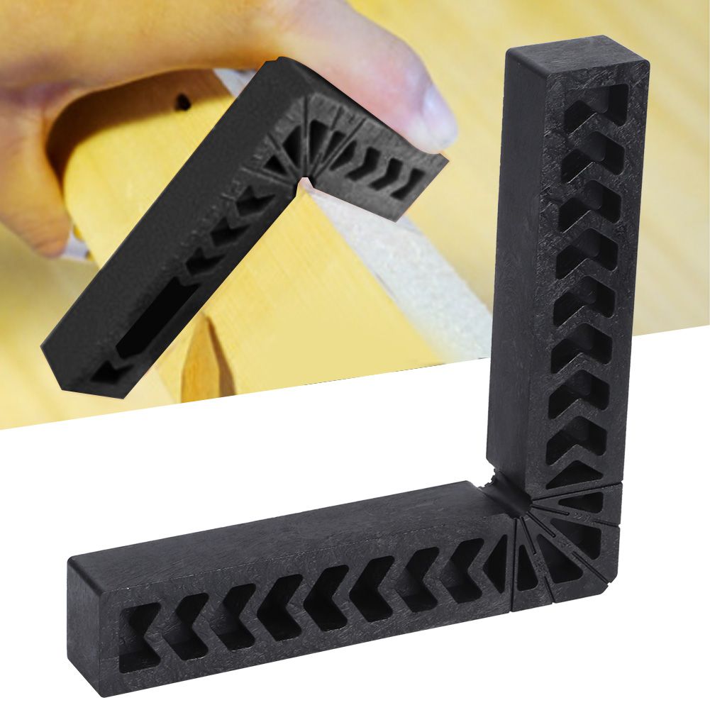 Black Right Angle Locator Retainer LShaped High Hardness Plastic Woodworking Ruler view 10