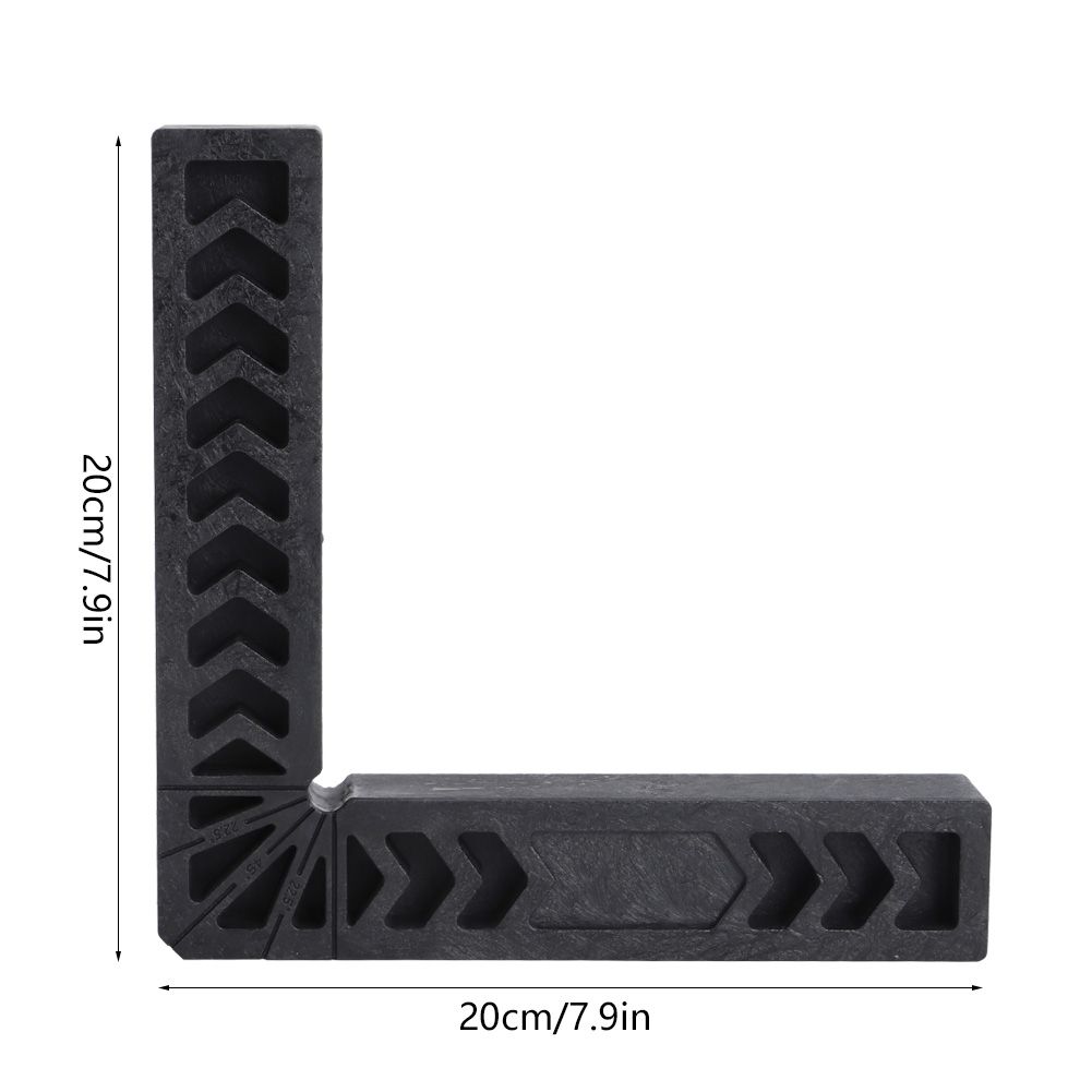 Black Right Angle Locator Retainer LShaped High Hardness Plastic Woodworking Ruler view 11