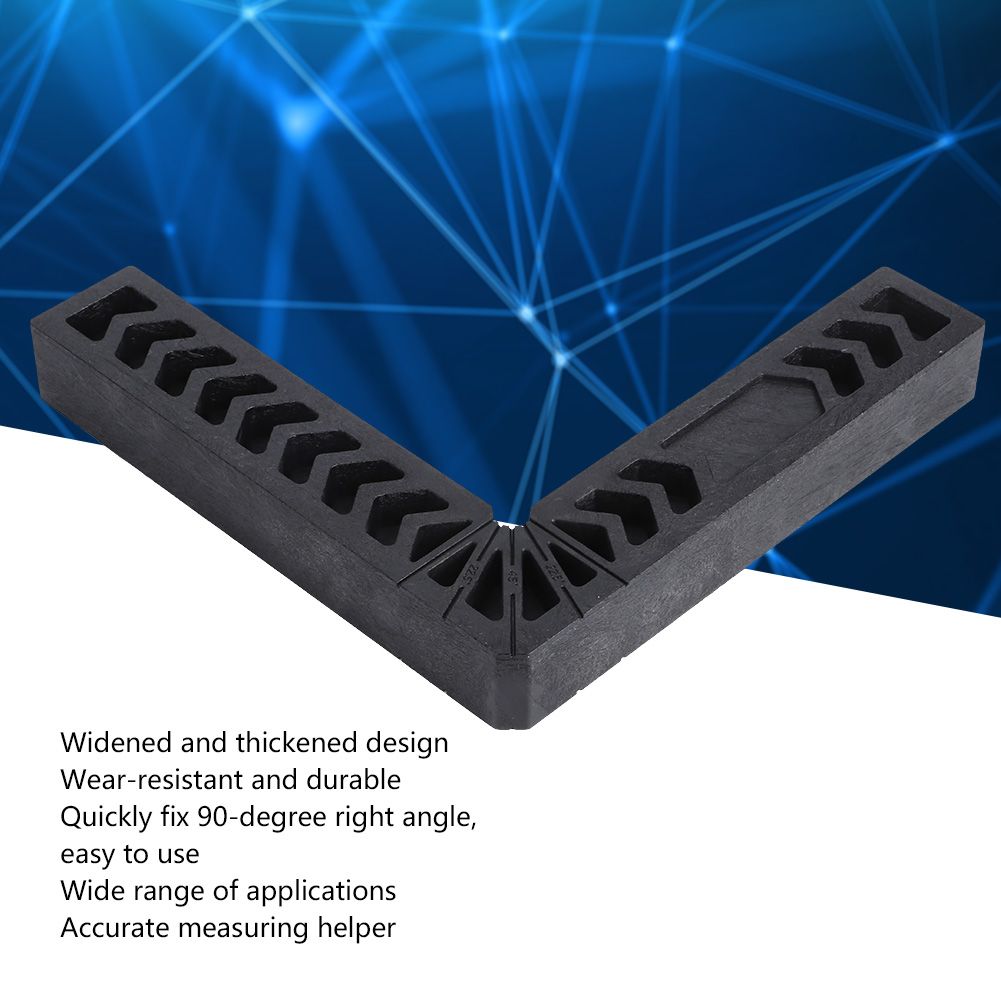 Black Right Angle Locator Retainer LShaped High Hardness Plastic Woodworking Ruler view 12