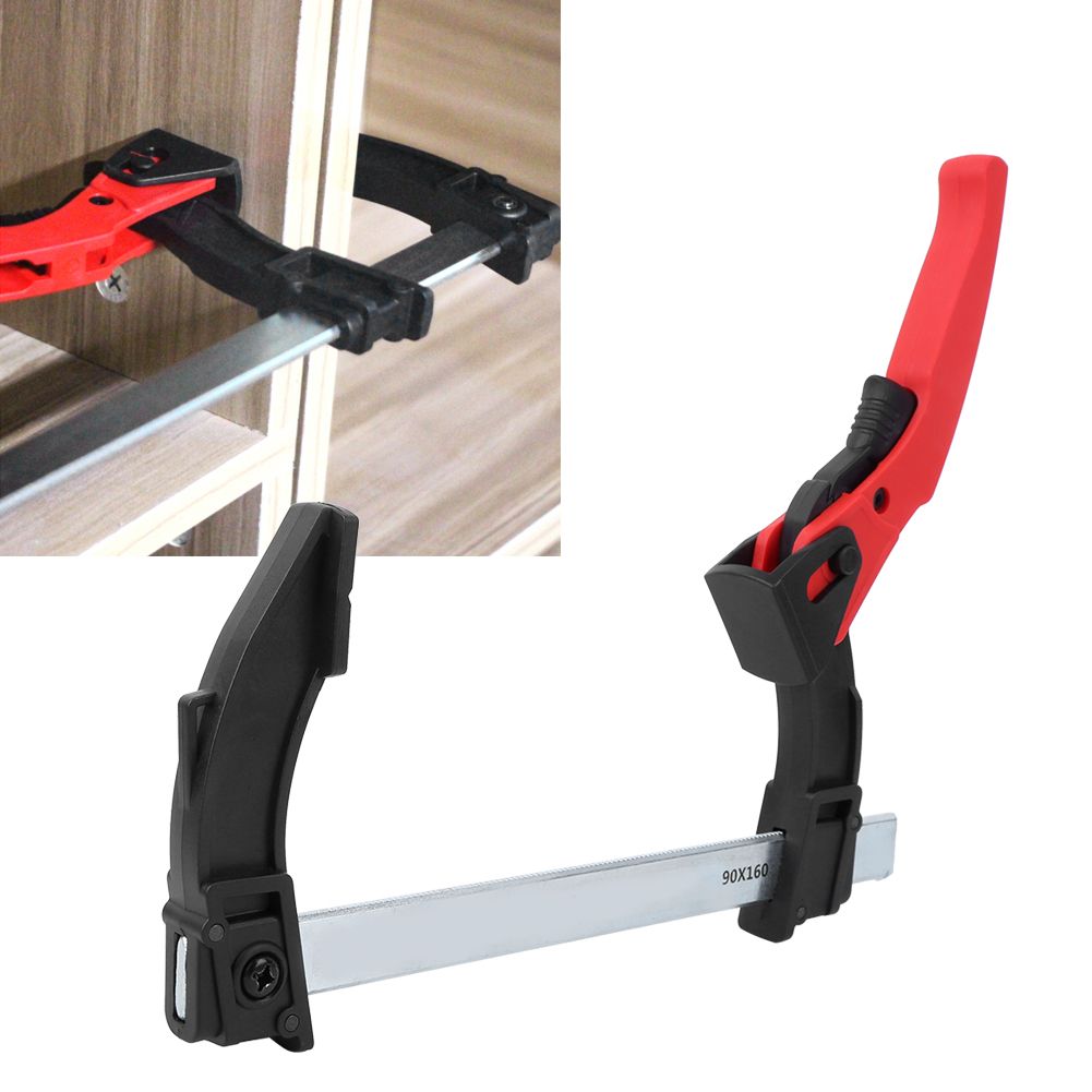 DIY Woodworking Ratchet Quick Fixing F Clamps Bar Clips Carpentry Accessory