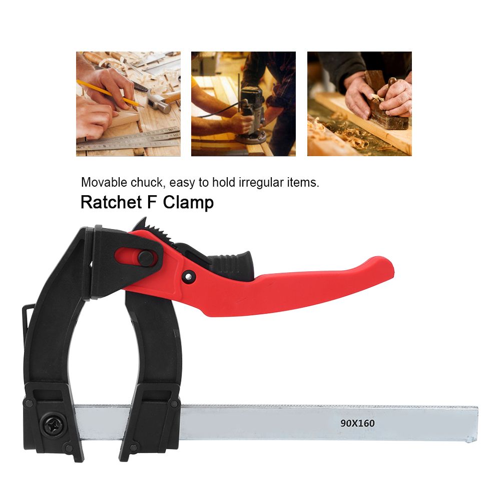 DIY Woodworking Ratchet Quick Fixing F Clamps Bar Clips Carpentry Accessory view 12