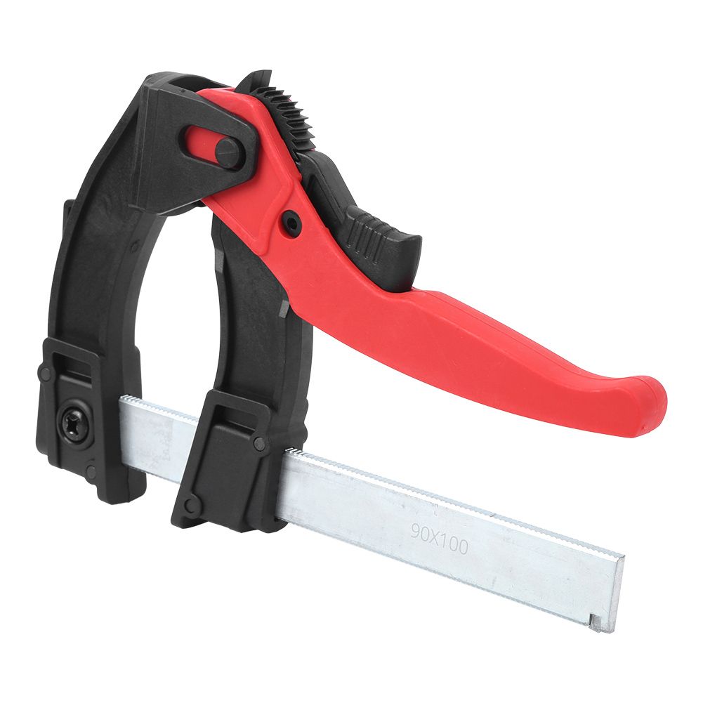 DIY Carpentry Ratchet Quick F Clamp Woodworking Fixing Bar Clips Carpenter view 3