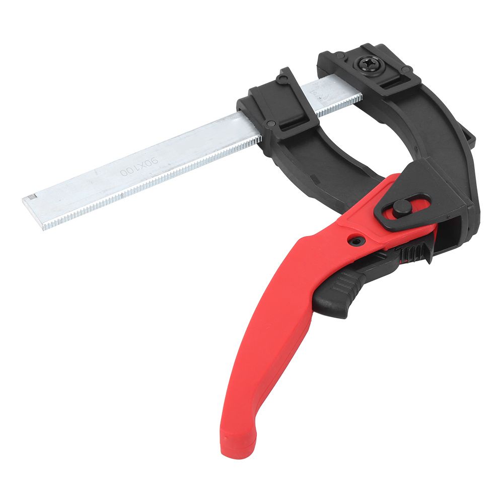 DIY Carpentry Ratchet Quick F Clamp Woodworking Fixing Bar Clips Carpenter view 6