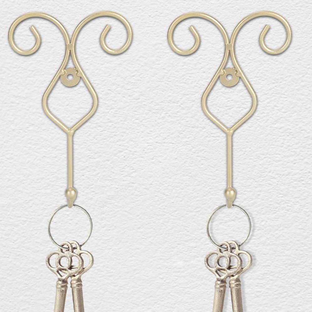 2pcs Wall Mounted Bathroom Kitchen Door Hook Wall Picture Towel Clothes Hat — image 1