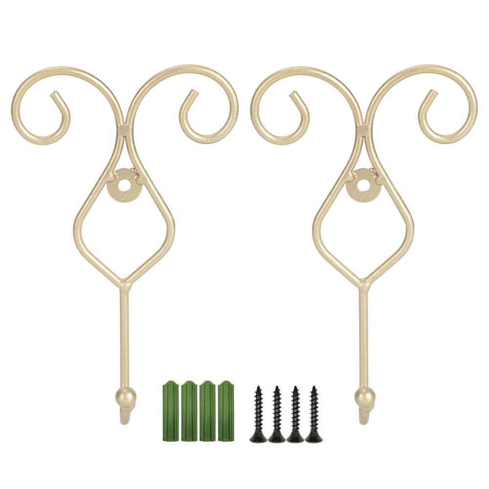 2pcs Wall Mounted Bathroom Kitchen Door Hook Wall Picture Towel Clothes Hat view 2