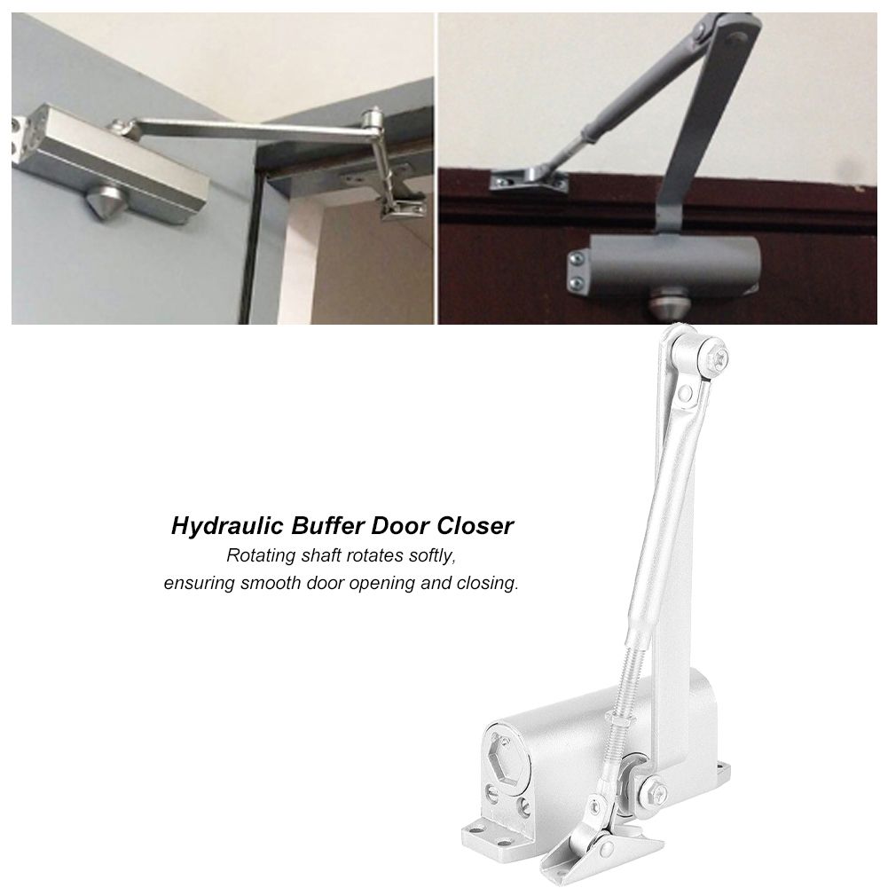Modern Automatic Adjustable Hydraulic Buffer Fire Door Closer Positioning view 11