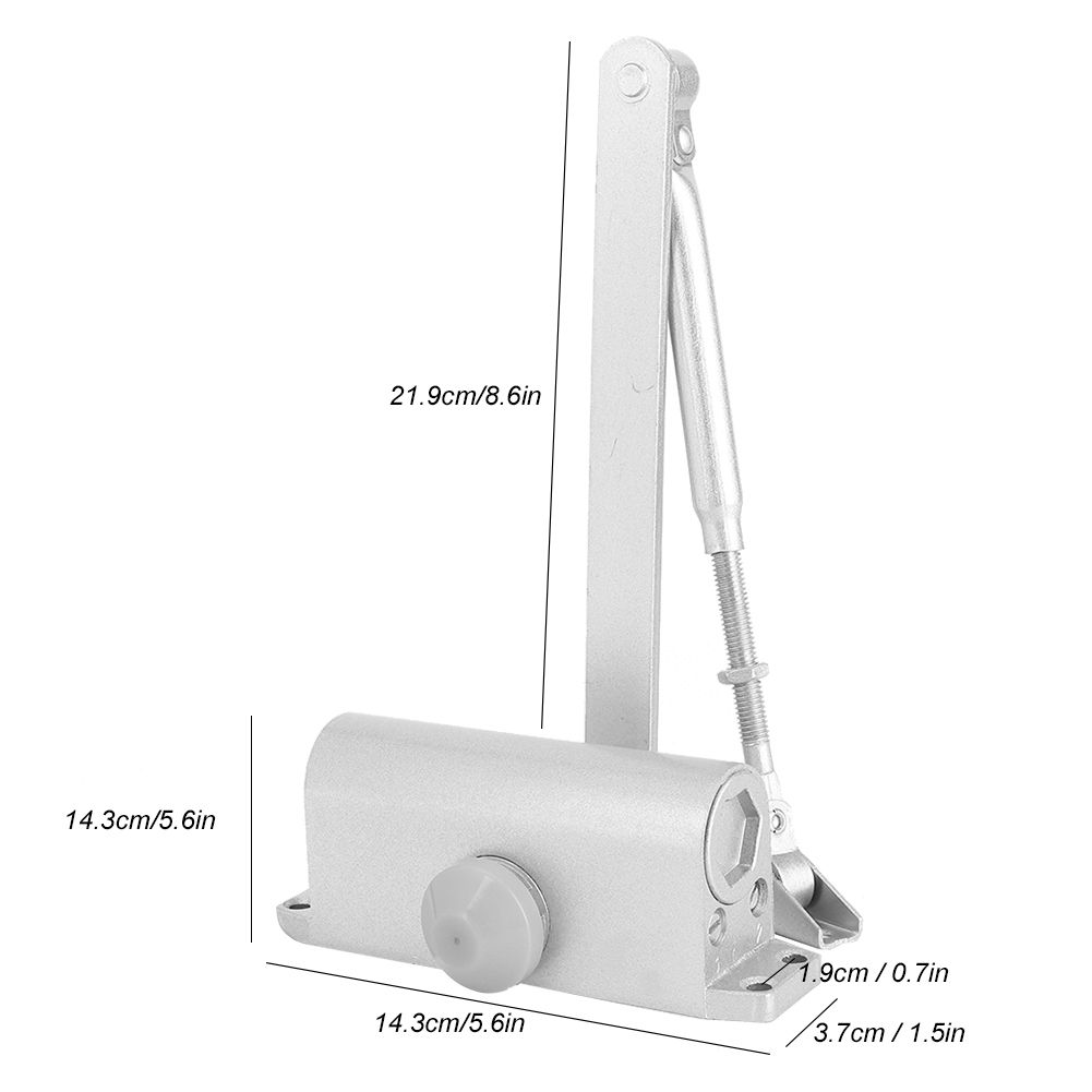 Modern Automatic Adjustable Hydraulic Buffer Fire Door Closer Positioning view 12
