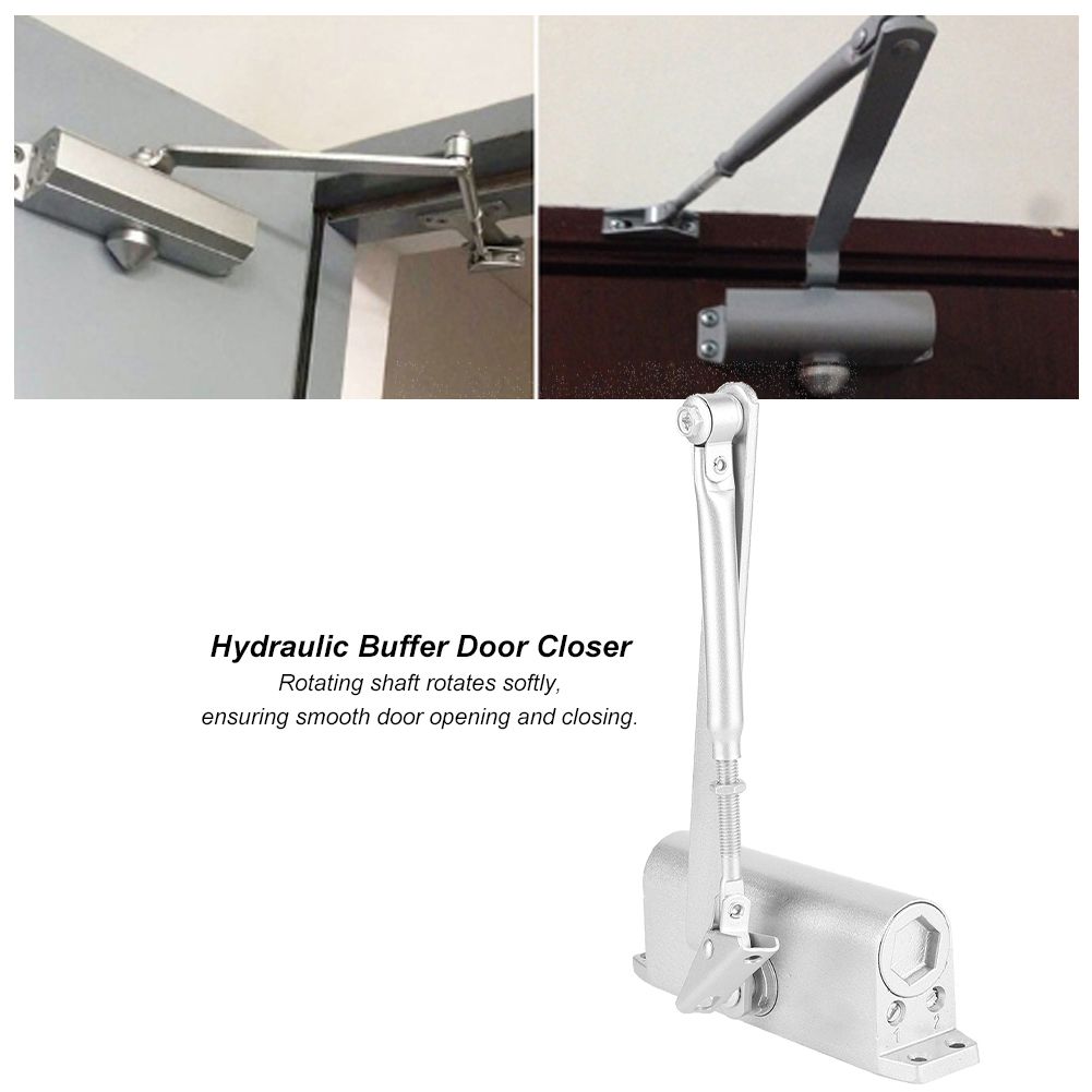 Modern Automatic Adjustable Hydraulic Buffer Fire Door Closer Positioning view 11