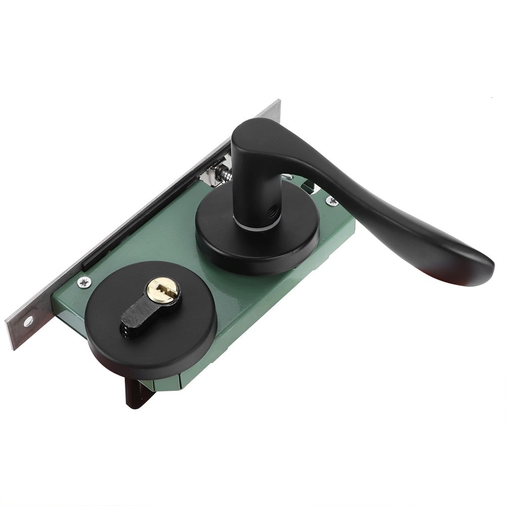 Space Aluminum Door Lock Set KeyedLocking Door Handle Lever Hardware Accessory view 6