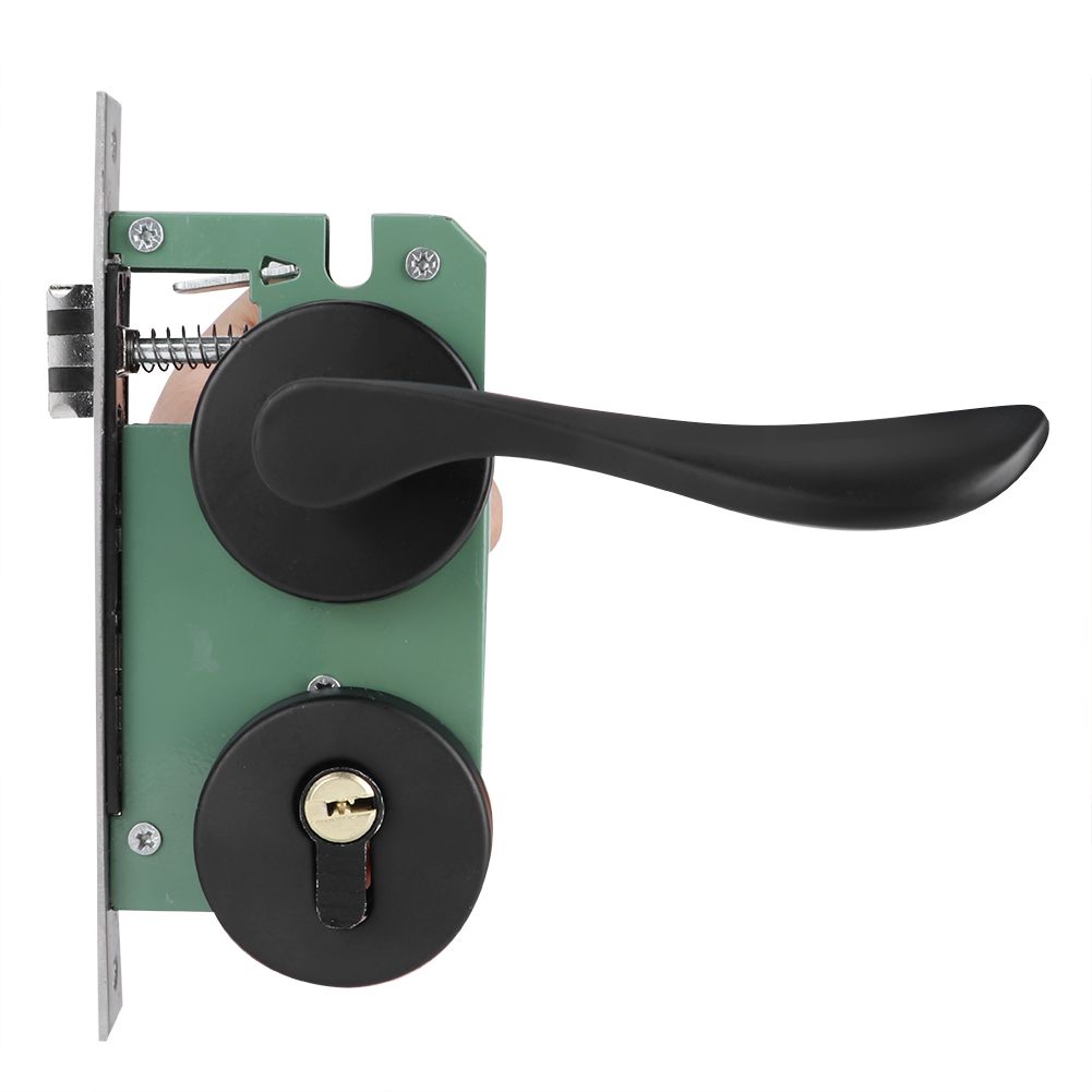 Space Aluminum Door Lock Set KeyedLocking Door Handle Lever Hardware Accessory view 8