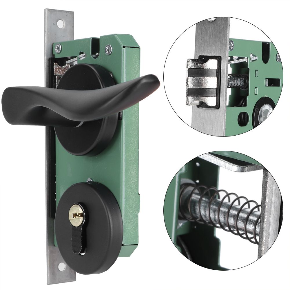 Space Aluminum Door Lock Set KeyedLocking Door Handle Lever Hardware Accessory view 10