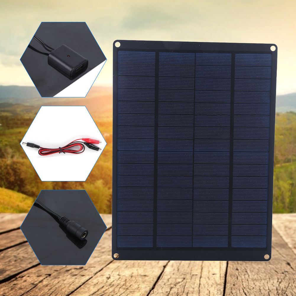 10W Solar Panel Kit Waterproof Portable Power Charger Photovoltaic Panel for view 10