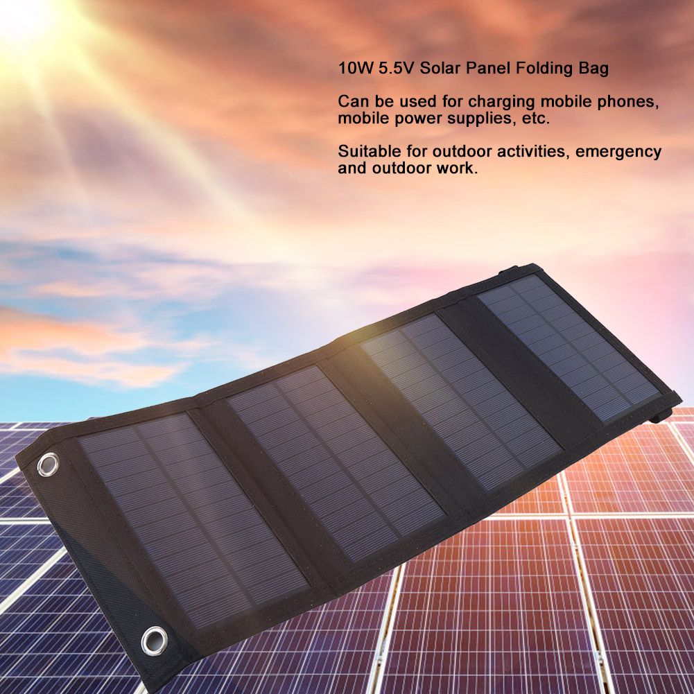 10W 5.5V Portable Solar Panel Folding Charger Board for Outdoor Travel Camping view 12