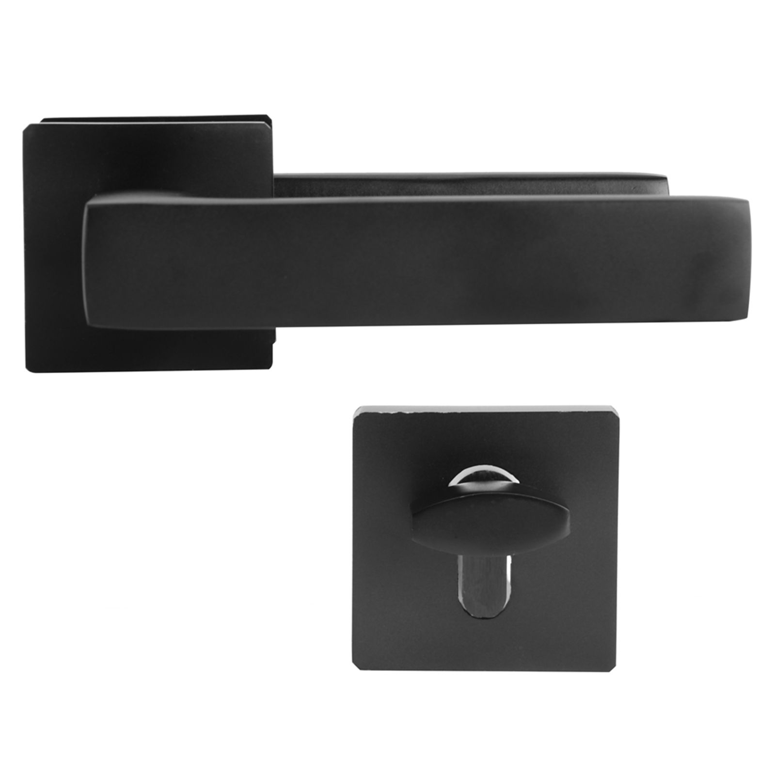 Adjustable Simple Black Lock Cylinder Handle Set KeyedLocking Door Knob Accessory view 4