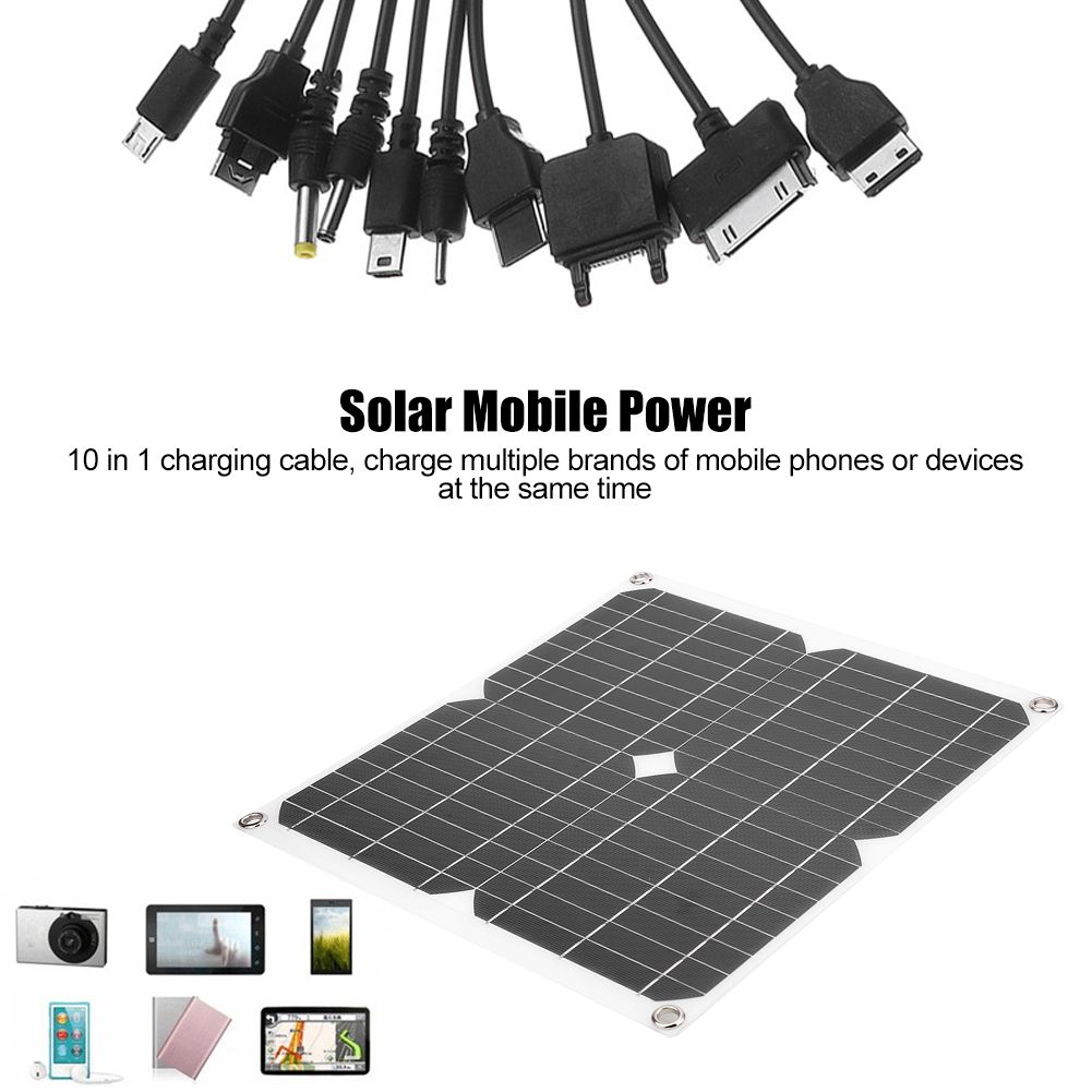 25W 5V SemiFlexible Solar Panel Charging Board Mobile Phone Charger for view 11