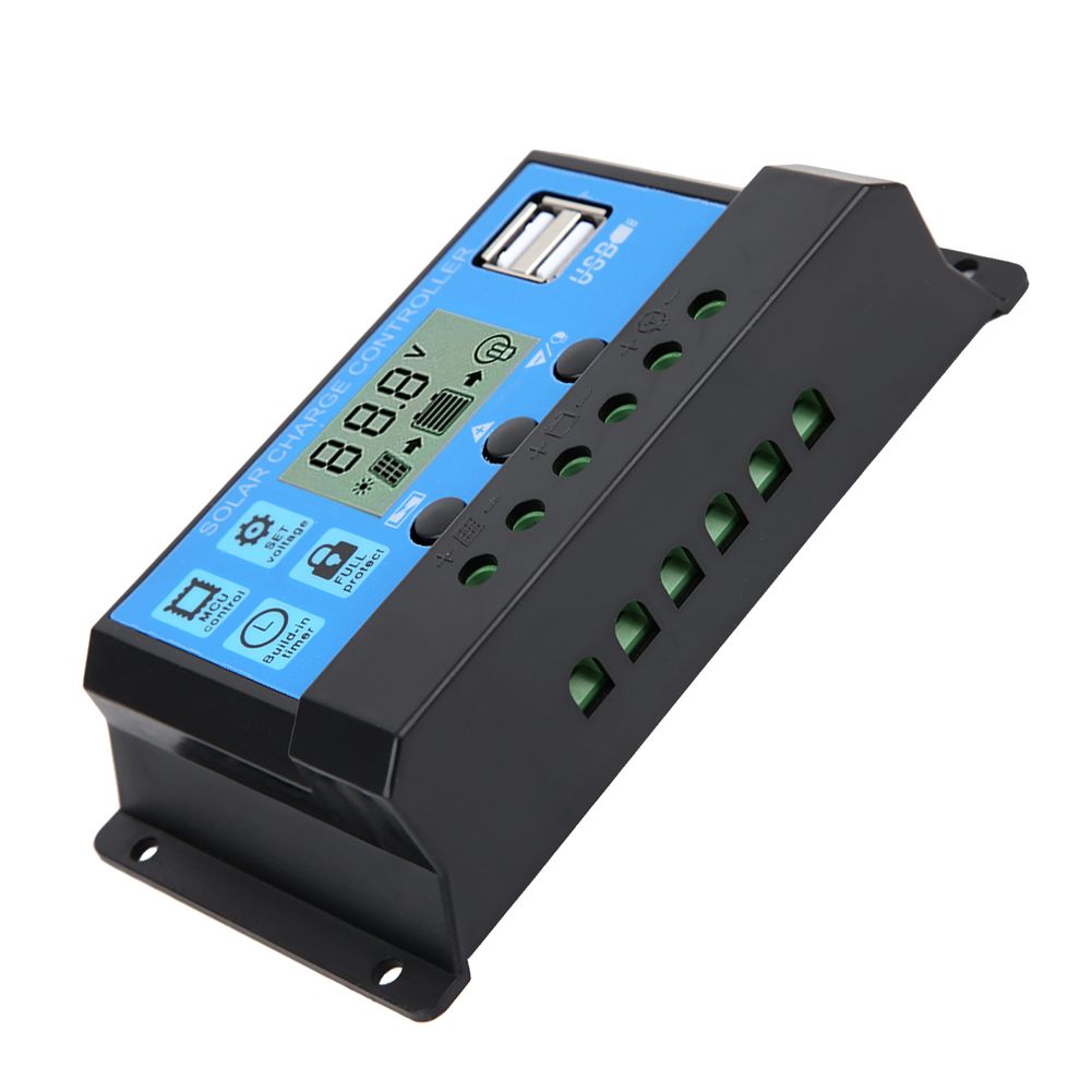 40A Blue Regulator Automatic PWM LCD Charging Controller PV System Connection view 5