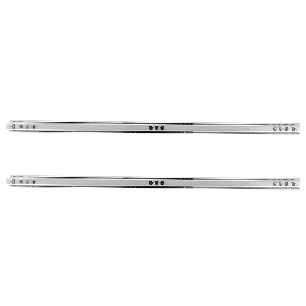 2Pcs Set Cold‑Roll Steel Sheet Ball Bearing Drawer Slide Rail Cabinet view 9
