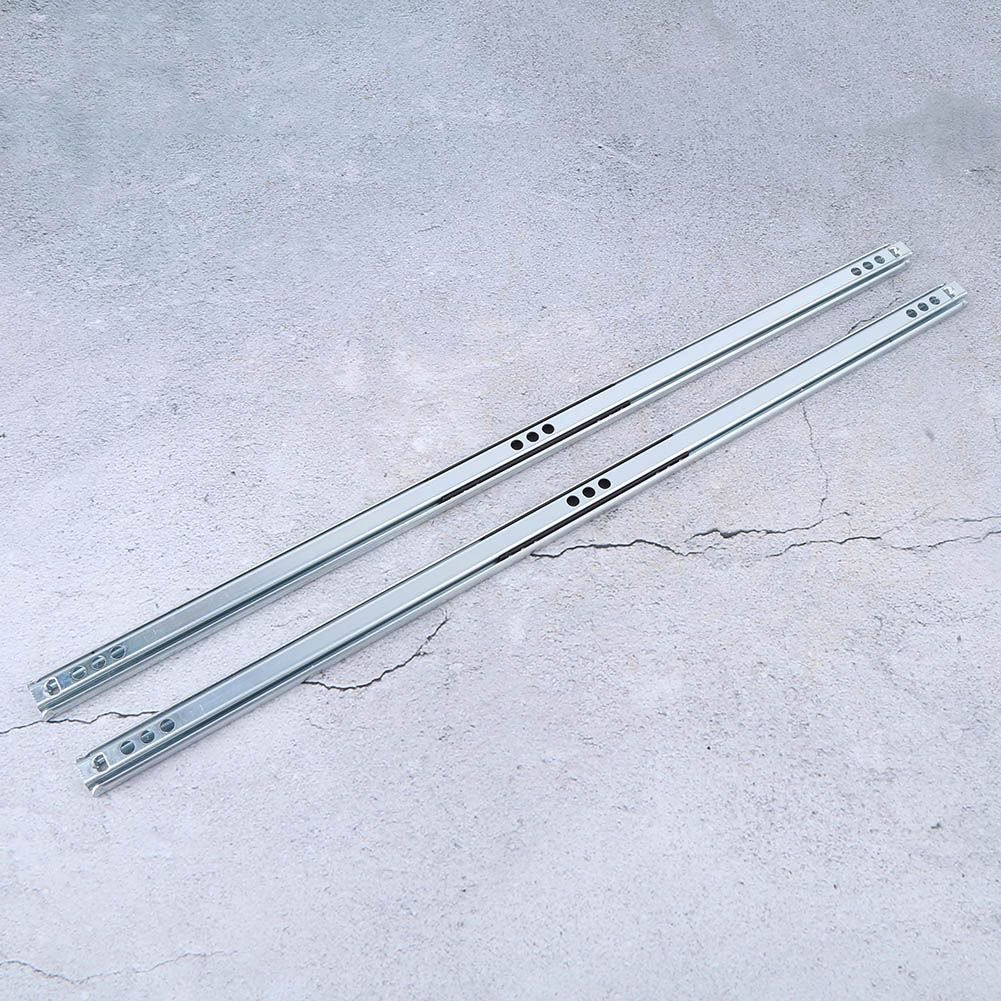2Pcs/Set 450x17mm Drawer Steel Ball Slide Rail Hardware Accessory for Cabinet view 8